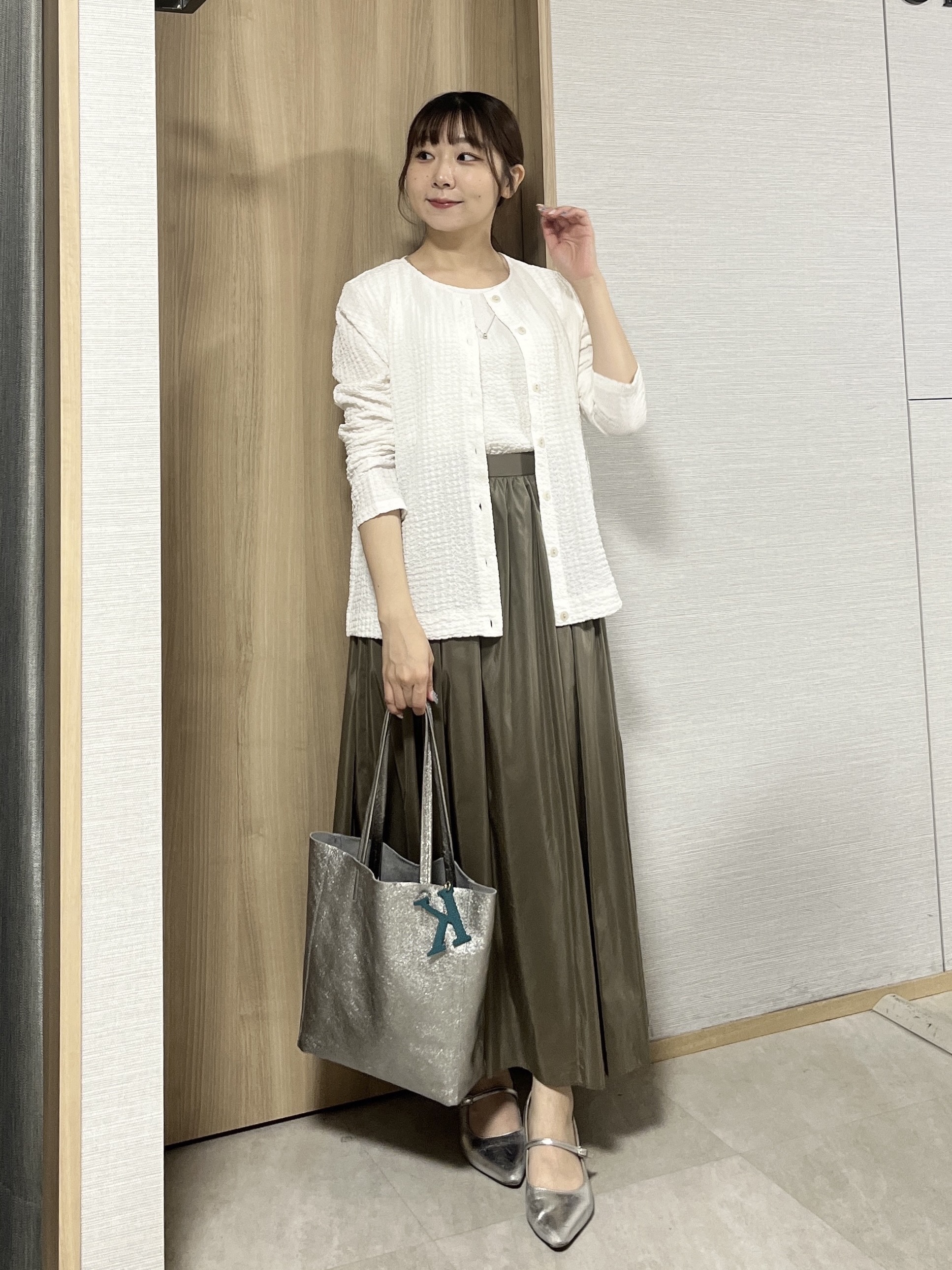 KAHOさんの「UNTITLED｜【アンサンブル可】ポコポコカーディガン」を使ったコーディネート