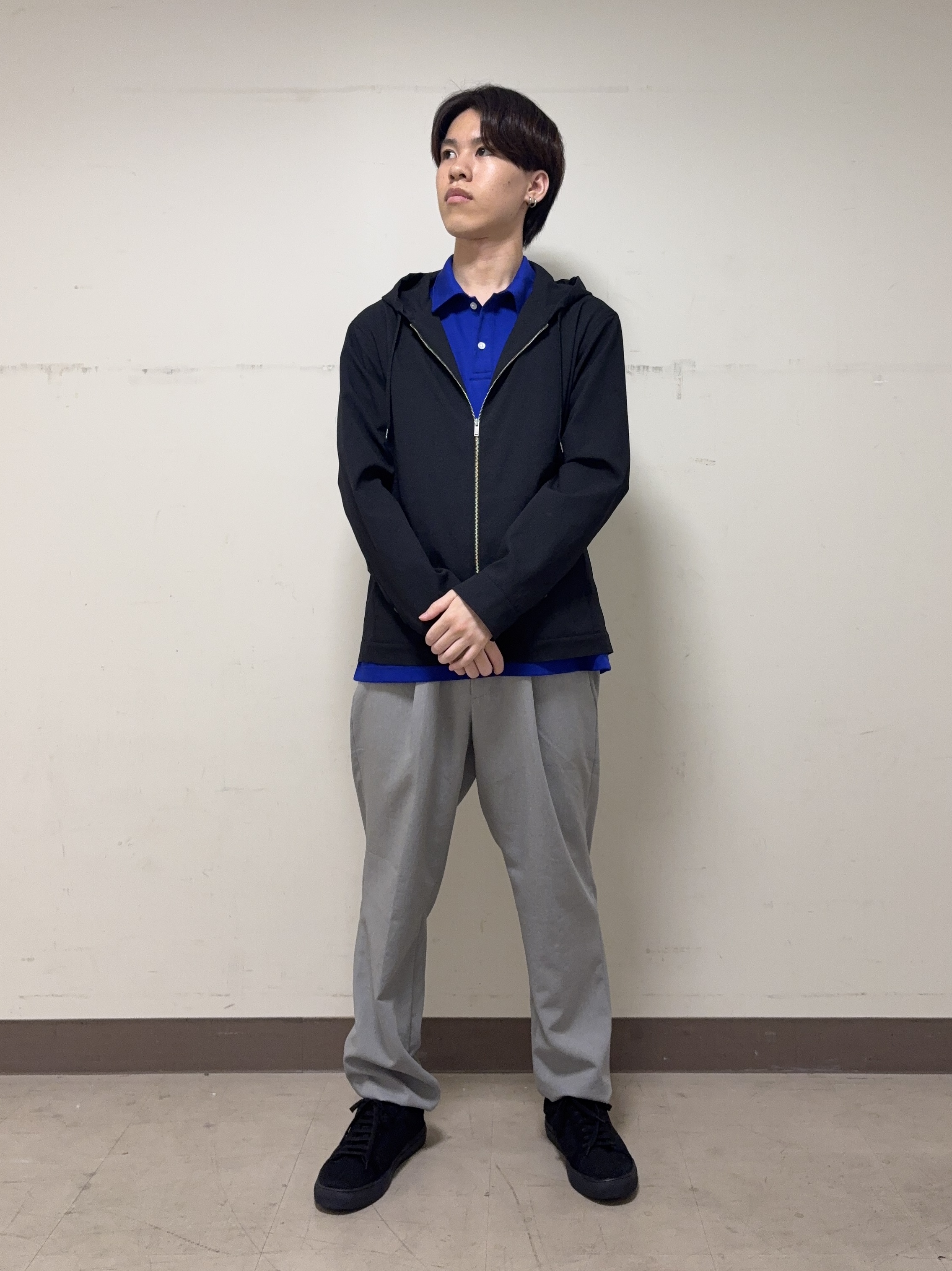 藤井 皇良さんの「TAKEO KIKUCHI｜【撥水・洗える・シワになりにくい】 リランチェ（R） フードブルゾン」を使ったコーディネート