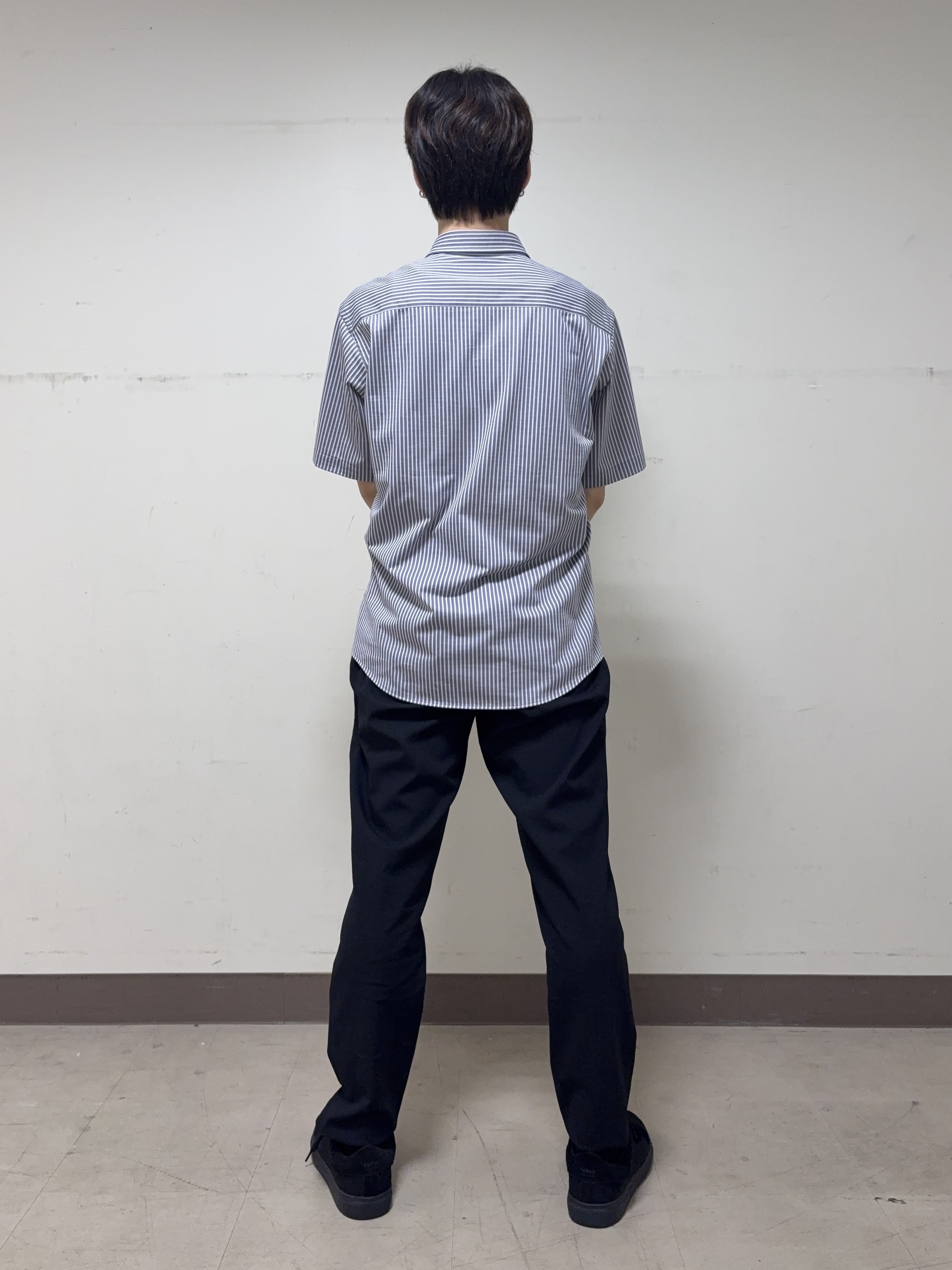 藤井 皇良さんの「TAKEO KIKUCHI｜【接触冷感】ジャージストライプ シャツ」を使ったコーディネート