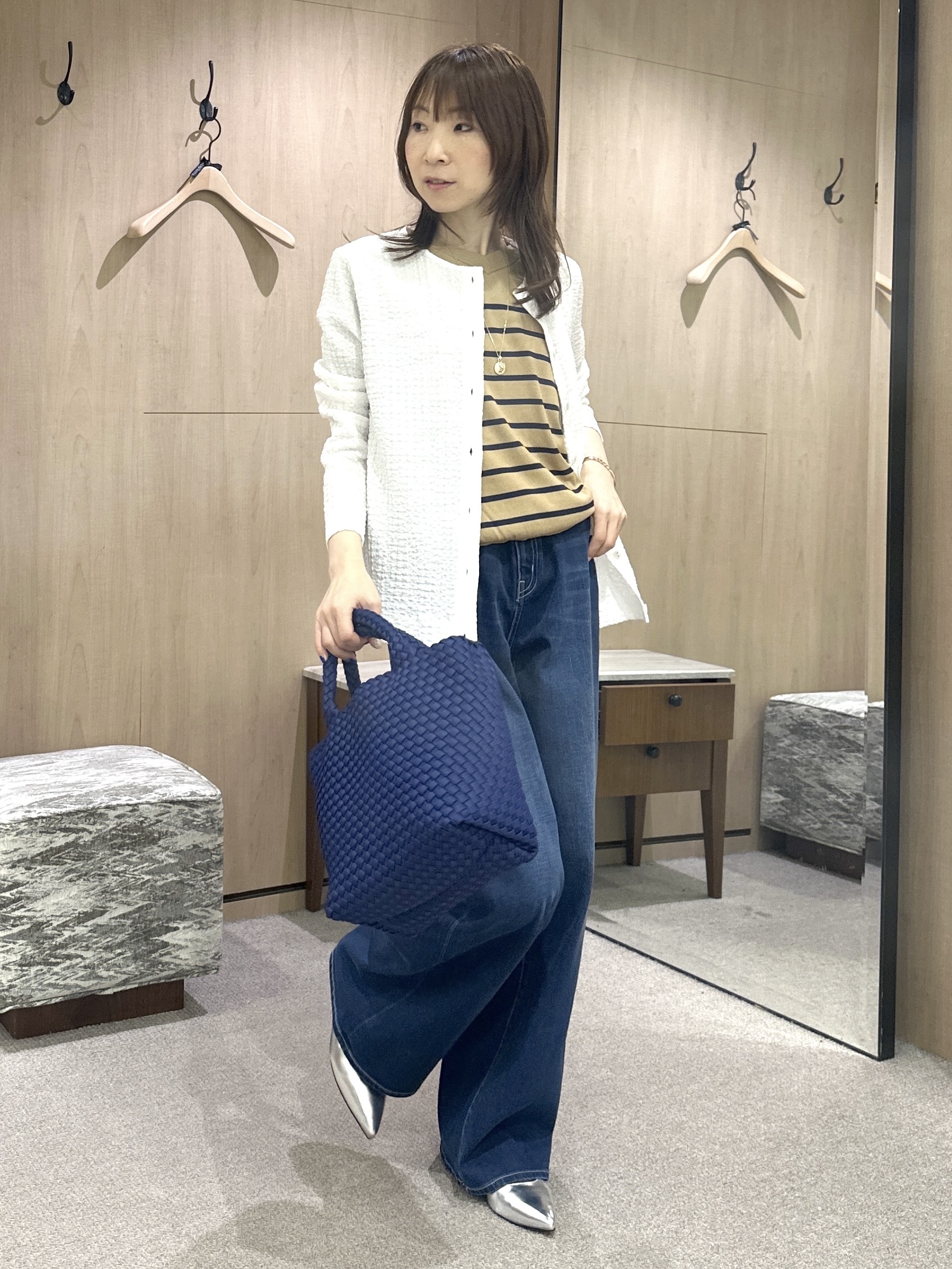 Miwaさんの「UNTITLED｜【きれいに体型カバー/前後2WAY】ドライタッチコットンプルオーバー」を使ったコーディネート