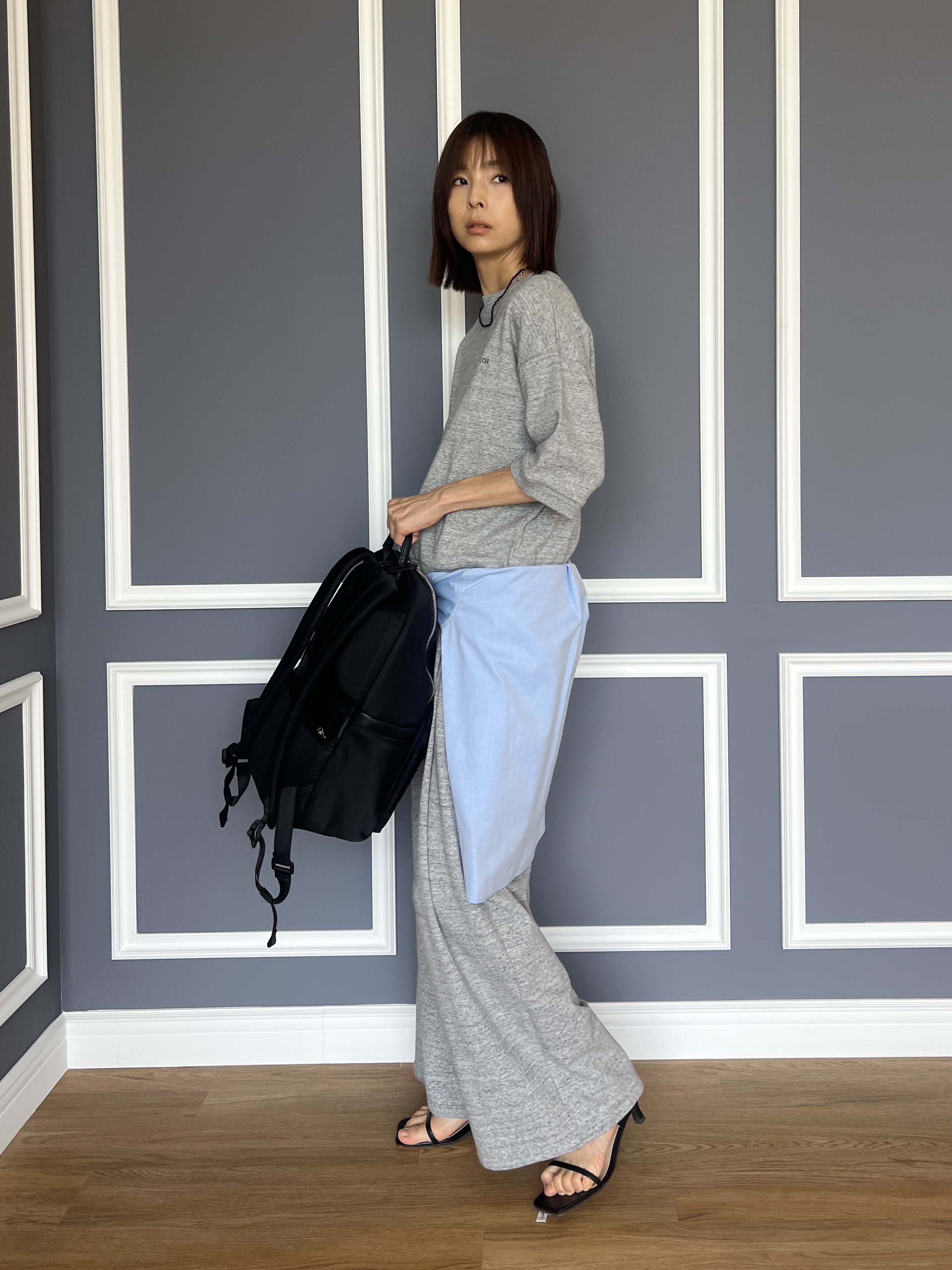 misaさんの「DRESSTERIOR｜【otonaMUSE5月号掲載】スキニーベルトサンダル」を使ったコーディネート