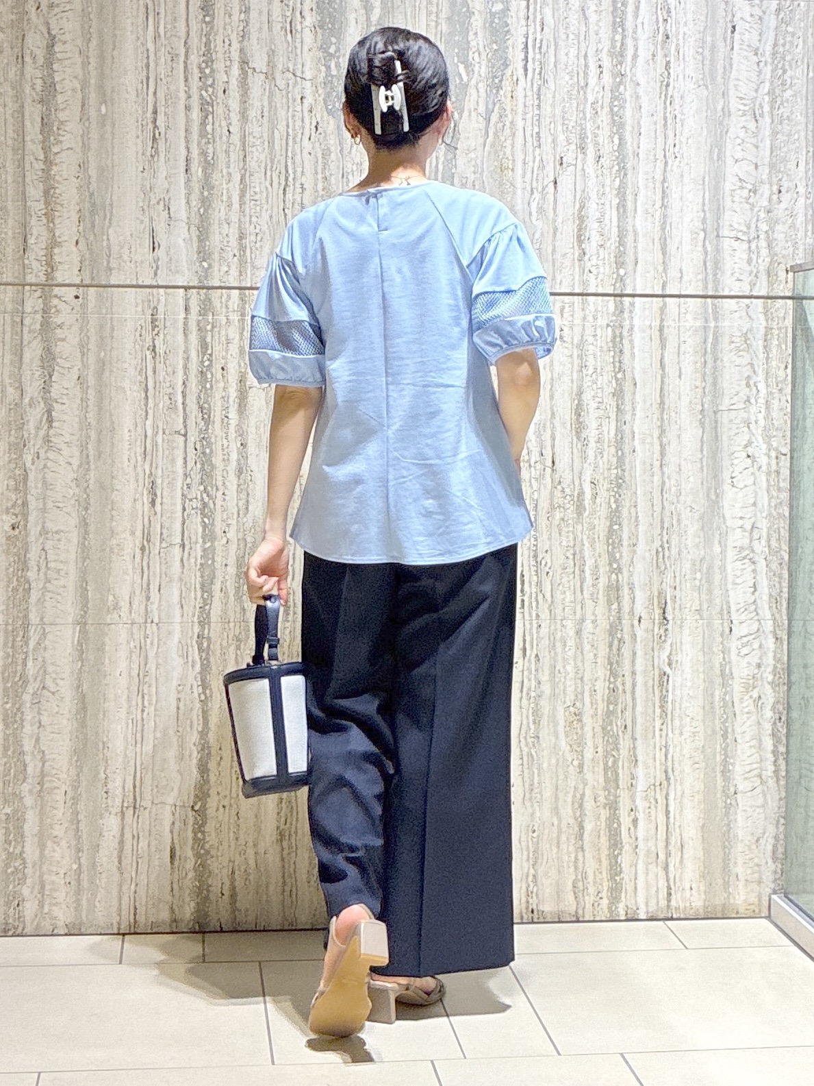  beni_gingerさんの「Reflect｜メッシュ切り替えスリーブトップス」を使ったコーディネート