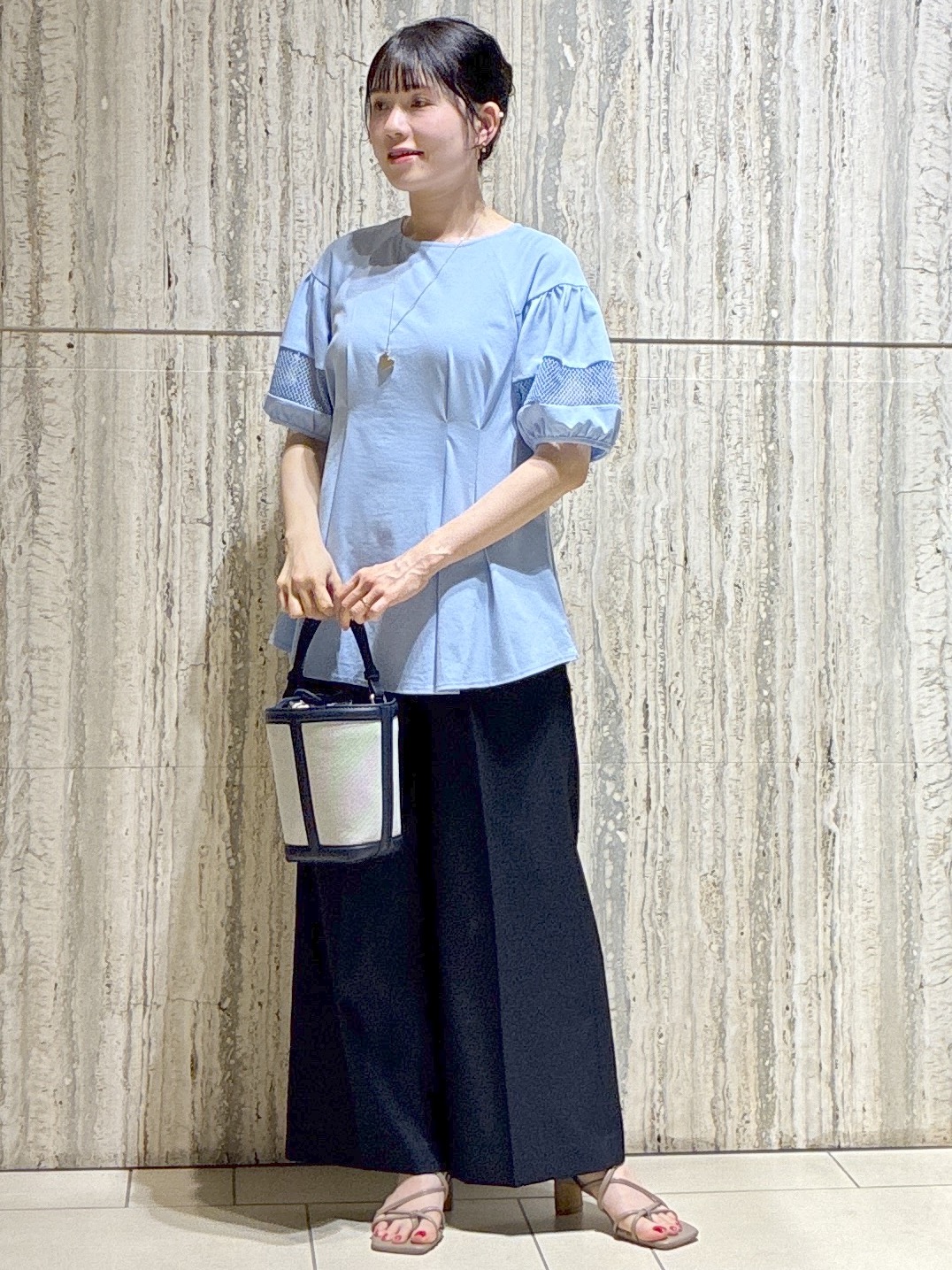  beni_gingerさんの「Reflect｜メッシュ切り替えスリーブトップス」を使ったコーディネート