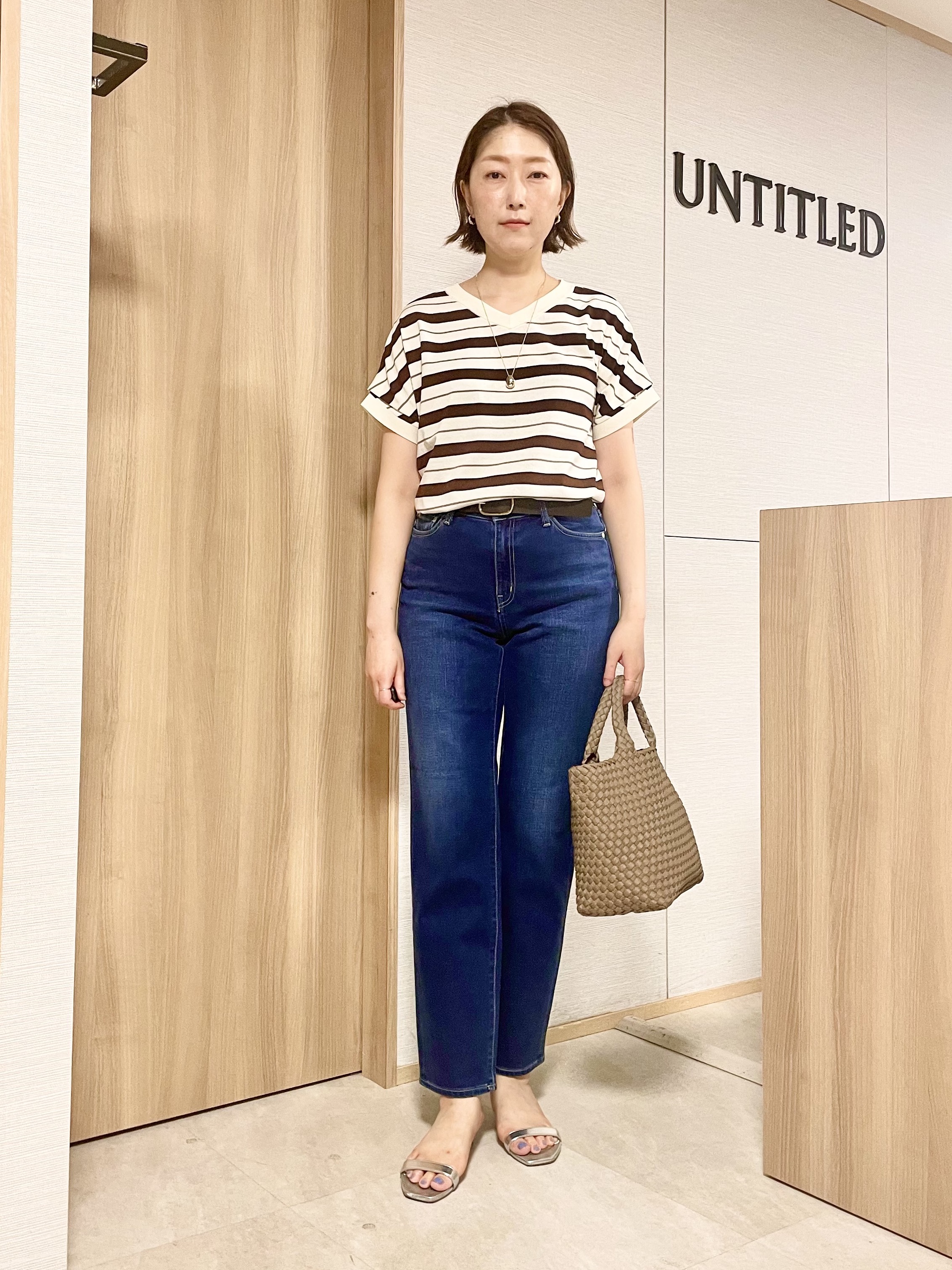 aliceさんの「UNTITLED｜【きれいに体型カバー/前後2WAY】ドライタッチコットンプルオーバー」を使ったコーディネート