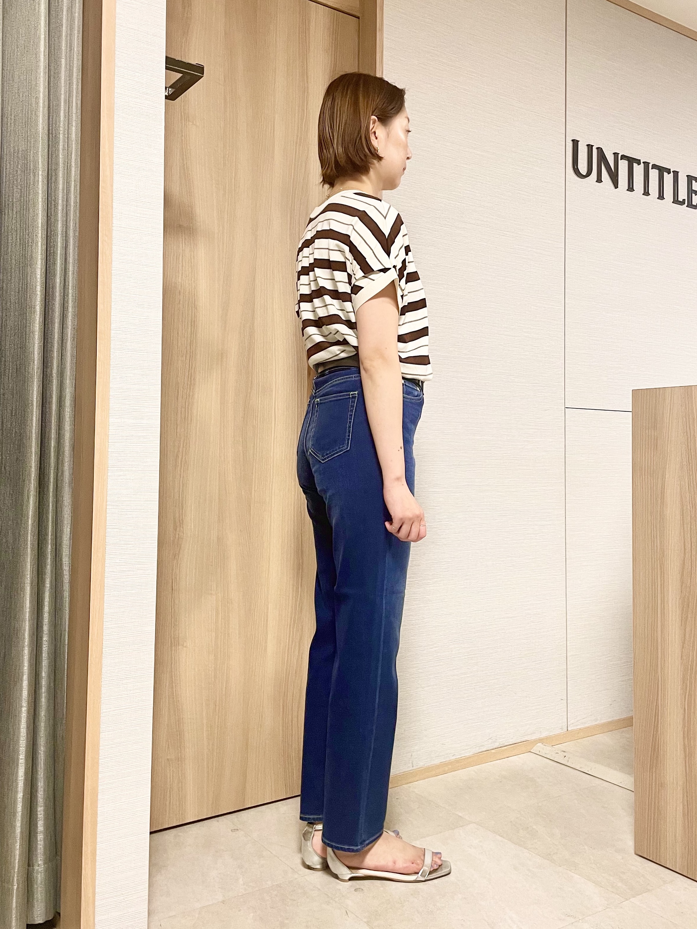 aliceさんの「UNTITLED｜【きれいに体型カバー/前後2WAY】ドライタッチコットンプルオーバー」を使ったコーディネート