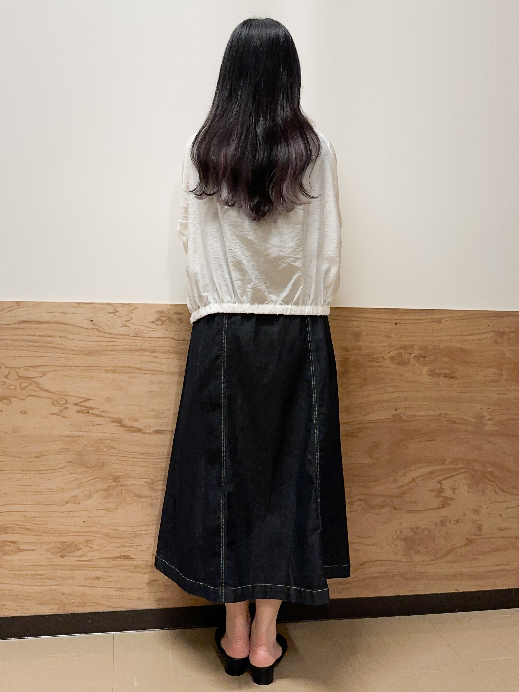 すーさんの「grove｜気温調整にも◎ブラウス感覚で羽織れるシアーブルゾン」を使ったコーディネート