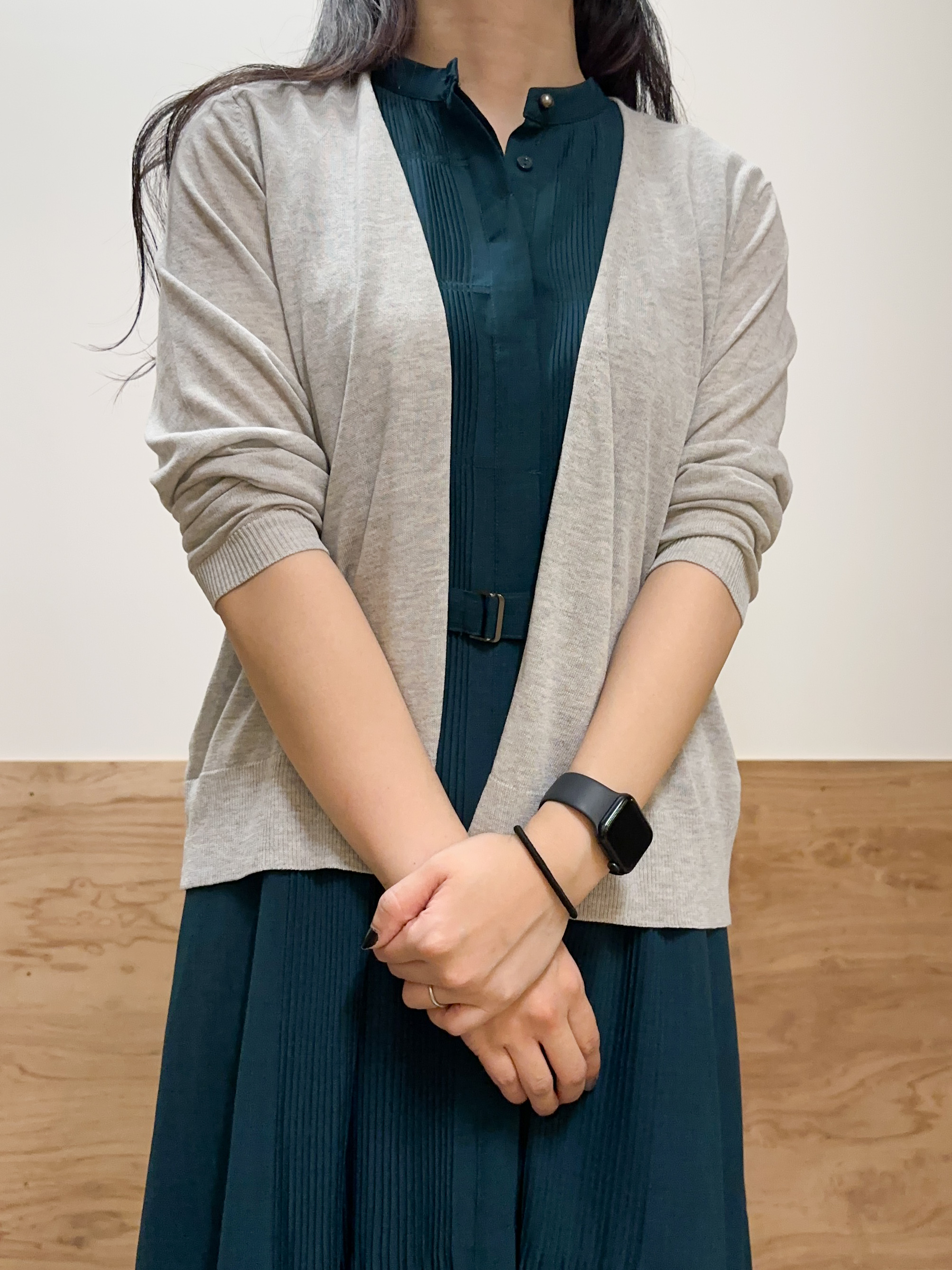すーさんの「grove｜高評価！【接触冷感／UVカットetc】ベーシックショートカーディガン」を使ったコーディネート