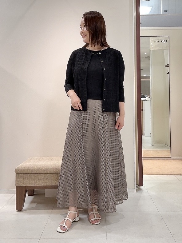YUIさんの「UNTITLED｜【アンサンブル可】ポコポコカーディガン」を使ったコーディネート