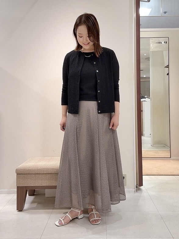 YUIさんの「UNTITLED｜【アンサンブル可】ポコポコカーディガン」を使ったコーディネート