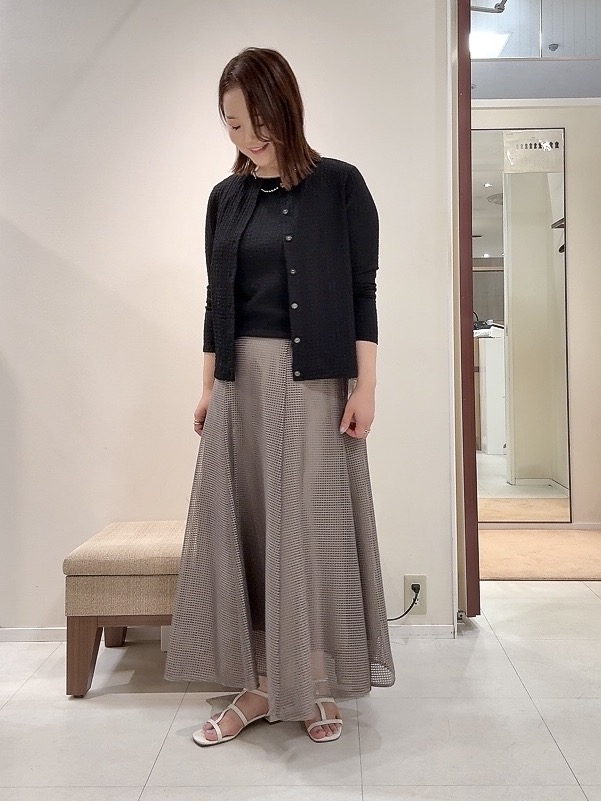 YUIさんの「UNTITLED｜【アンサンブル可】ポコポコカーディガン」を使ったコーディネート