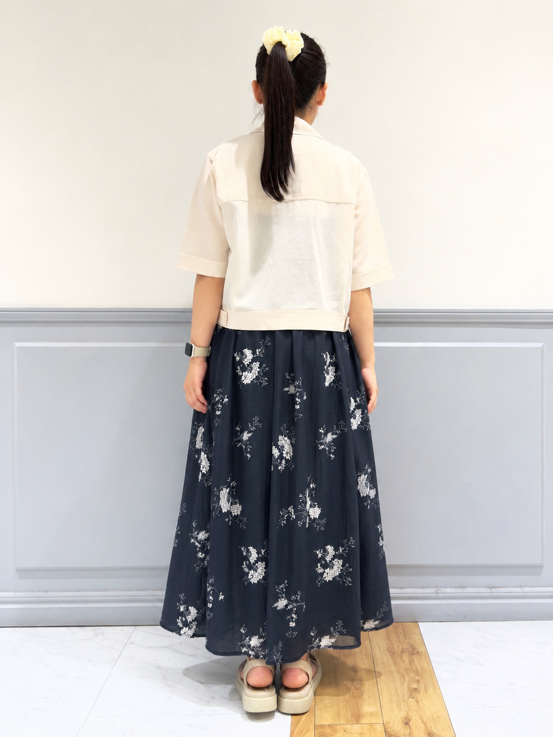 komuさんの「grove｜【吸水速乾・通気性・洗える】衿付きハーフジャケット」を使ったコーディネート