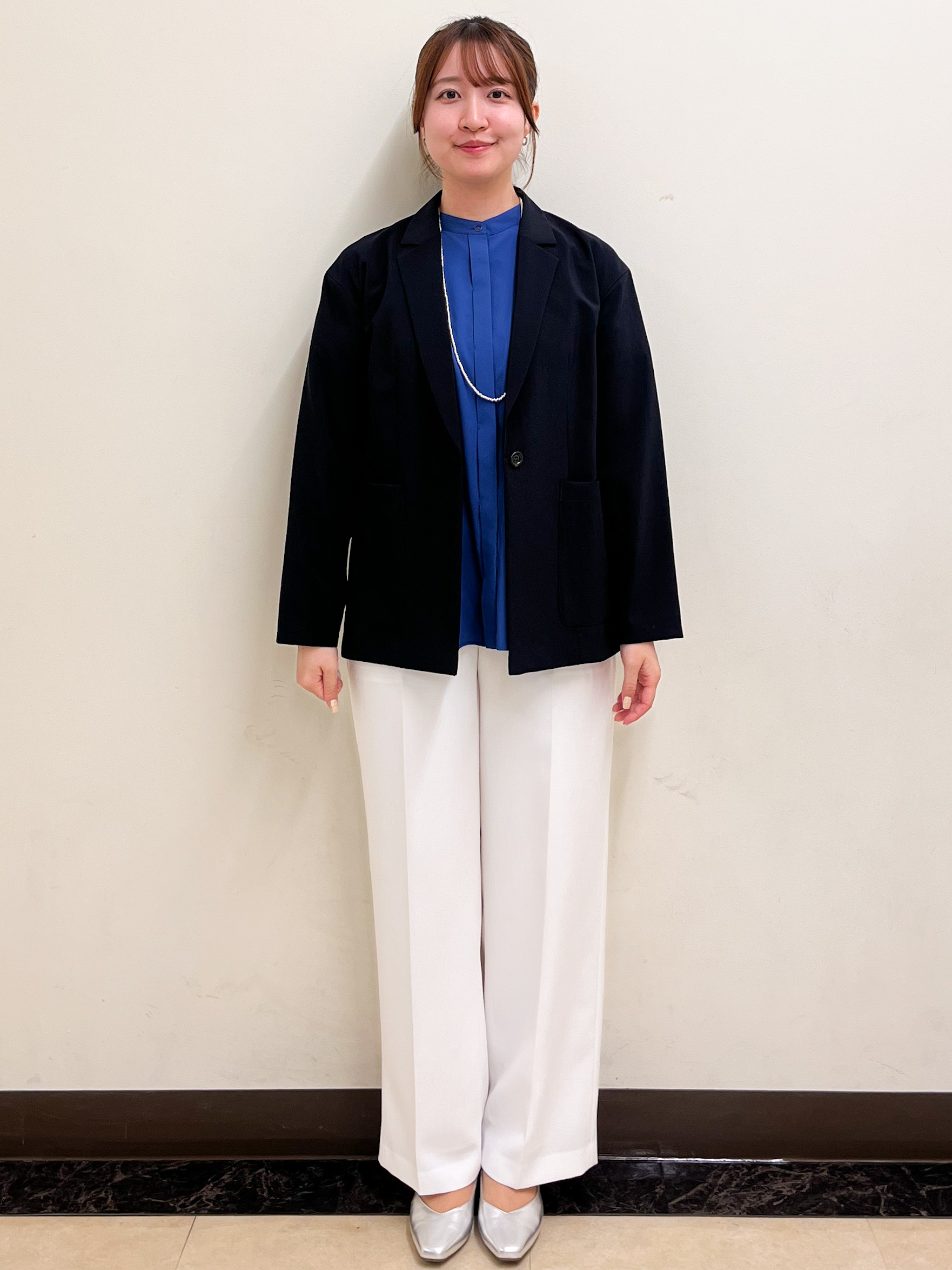 mikikoさんの「Reflect｜【SS-4Lサイズ／接触冷感／シワになりにくい】リラクシーテーラードジャケット」を使ったコーディネート