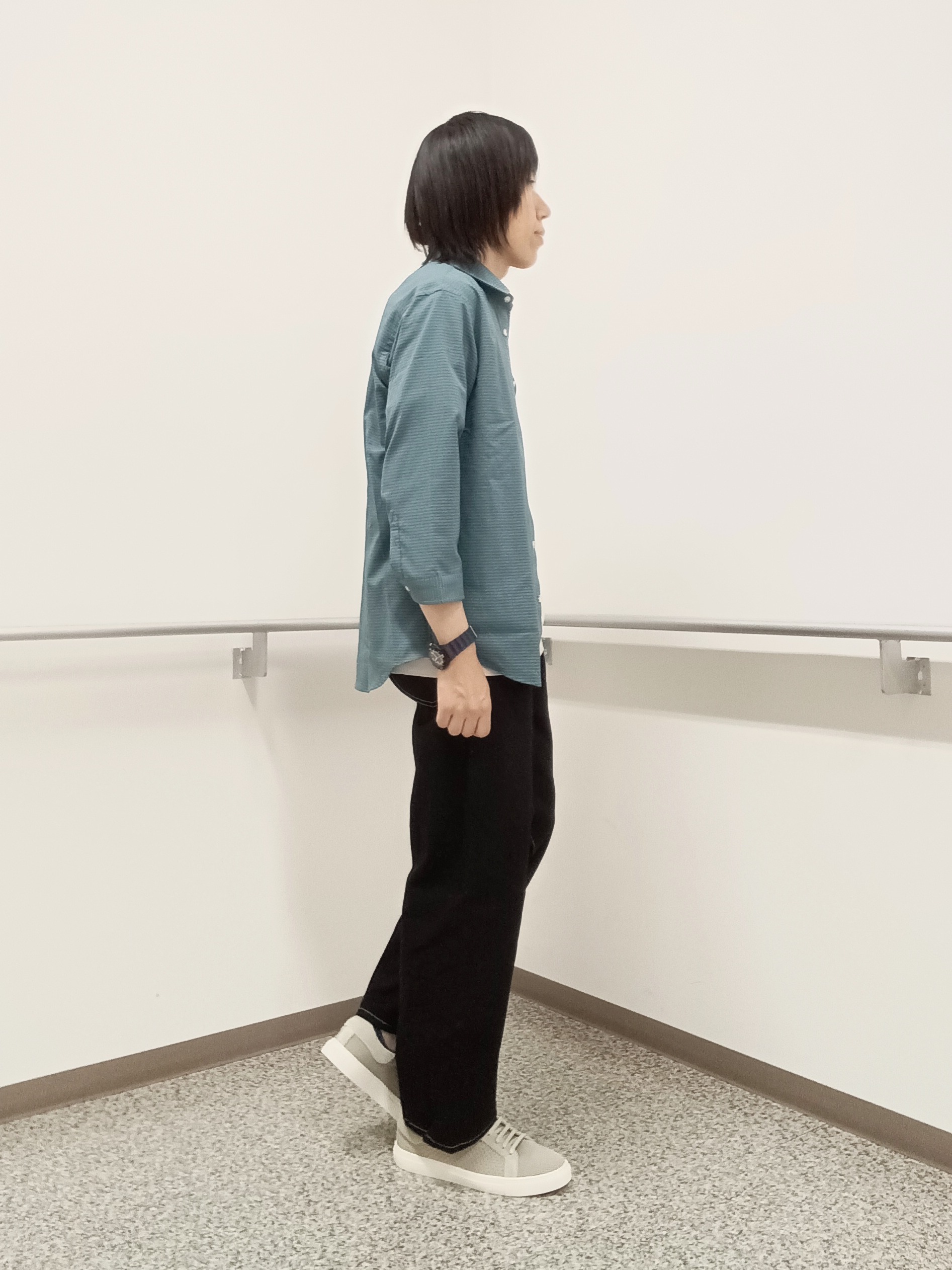 moritaさんの「TAKEO KIKUCHI｜【日本製】JFP DotAir（R）サッカー7分袖シャツ」を使ったコーディネート