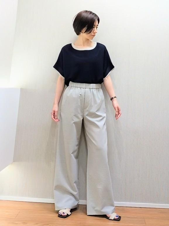 ミズタさんの「UNTITLED｜【シワになりにくい/セットアップ可/接触冷感】ハーフスリーブジャケット」を使ったコーディネート