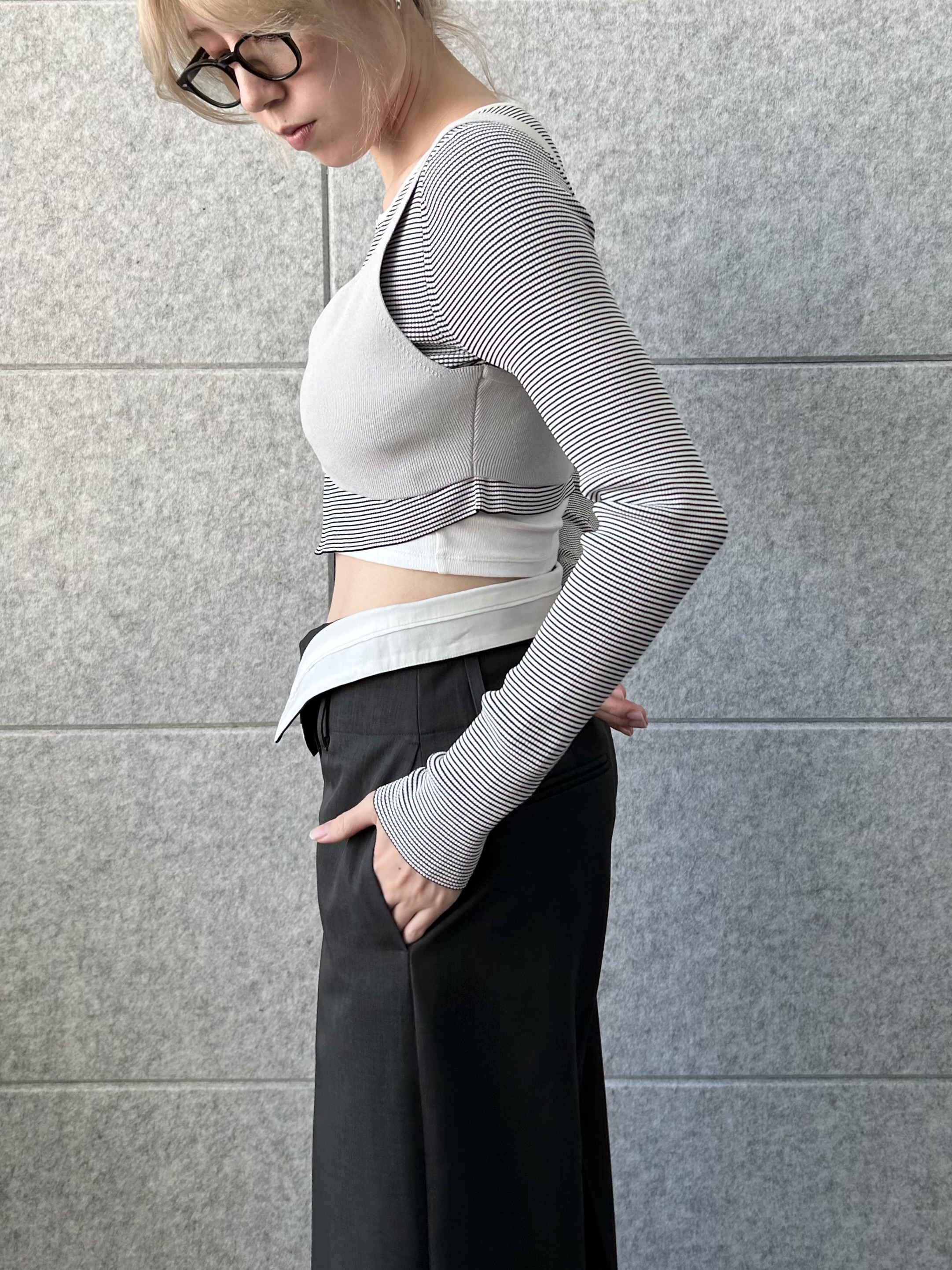 honoka Aさんの「CODE A｜【Re】stretch hook cardigan」を使ったコーディネート