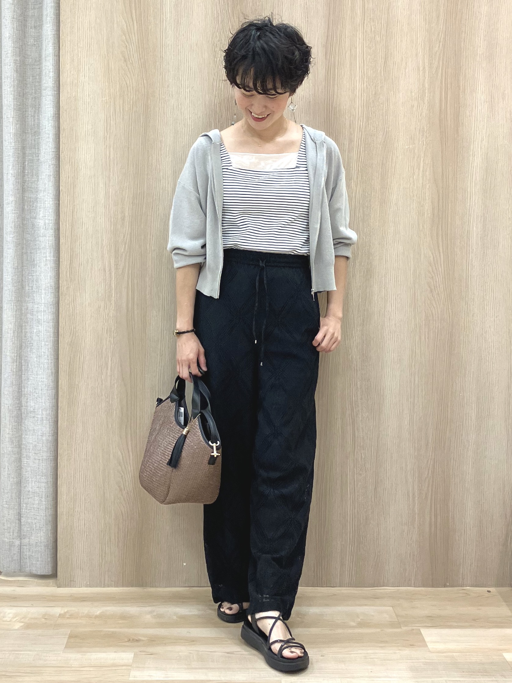 Keiさんの「grove｜【遮熱／吸水速乾／接触冷感／UVカット】フレアシルエットTシャツ」を使ったコーディネート