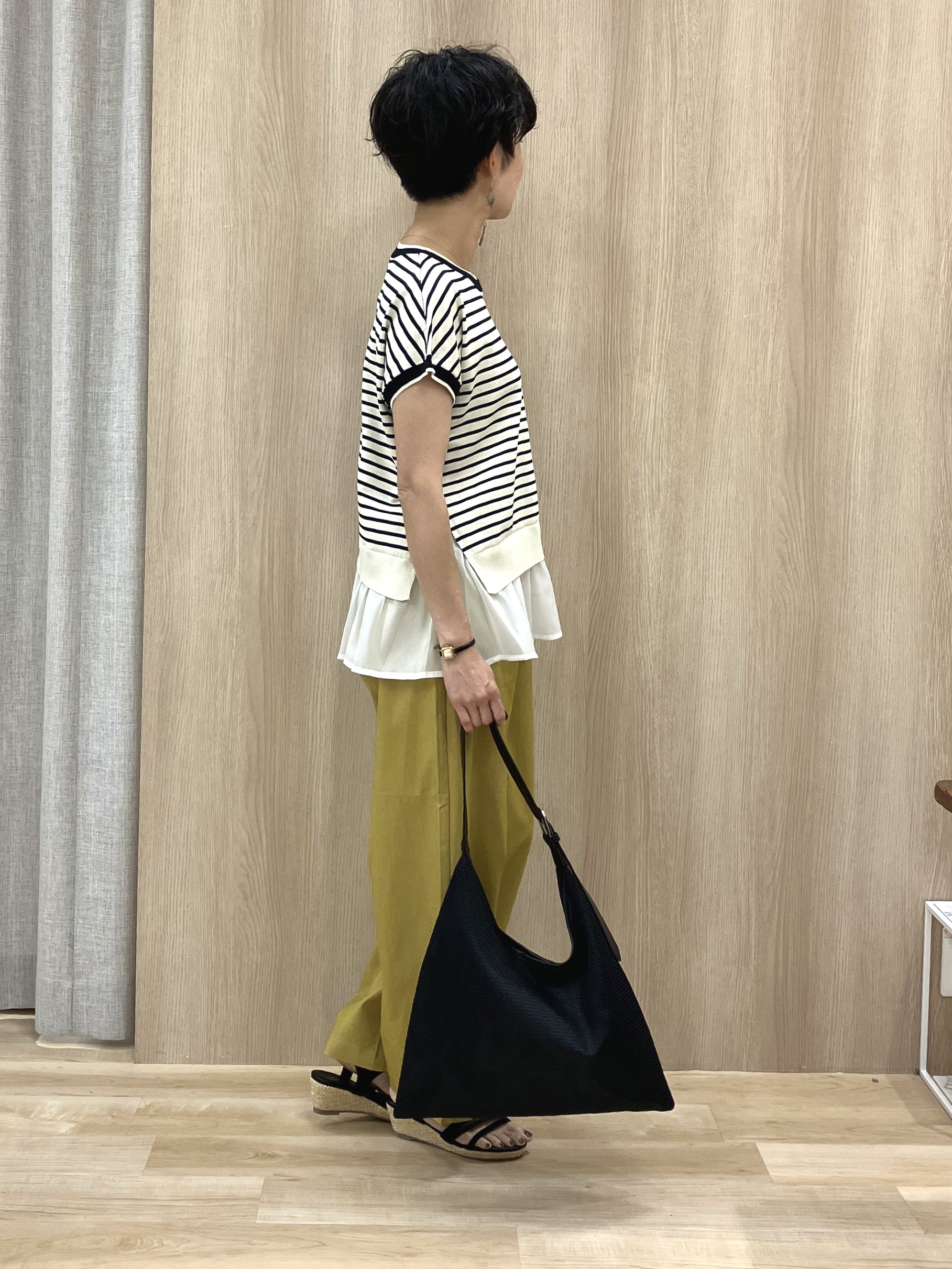 Keiさんの「grove｜人気デザインが夏verで登場！【体型カバー】裾レイヤードニット」を使ったコーディネート