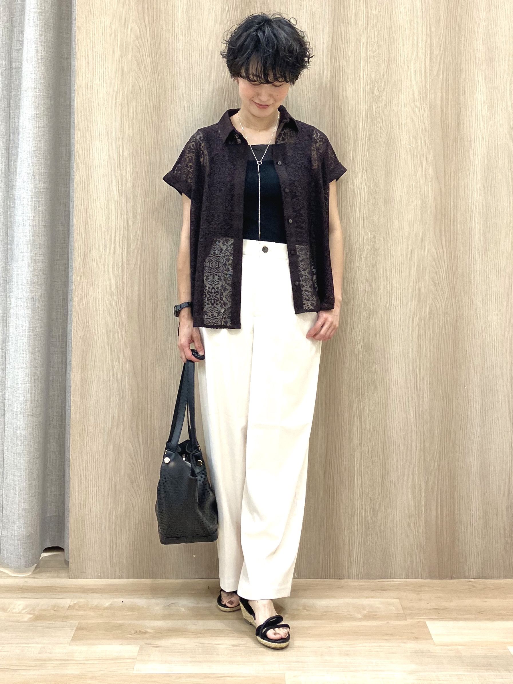 Keiさんの「grove｜【貴島明日香さん着用】シアードッキングスクエアタンク」を使ったコーディネート