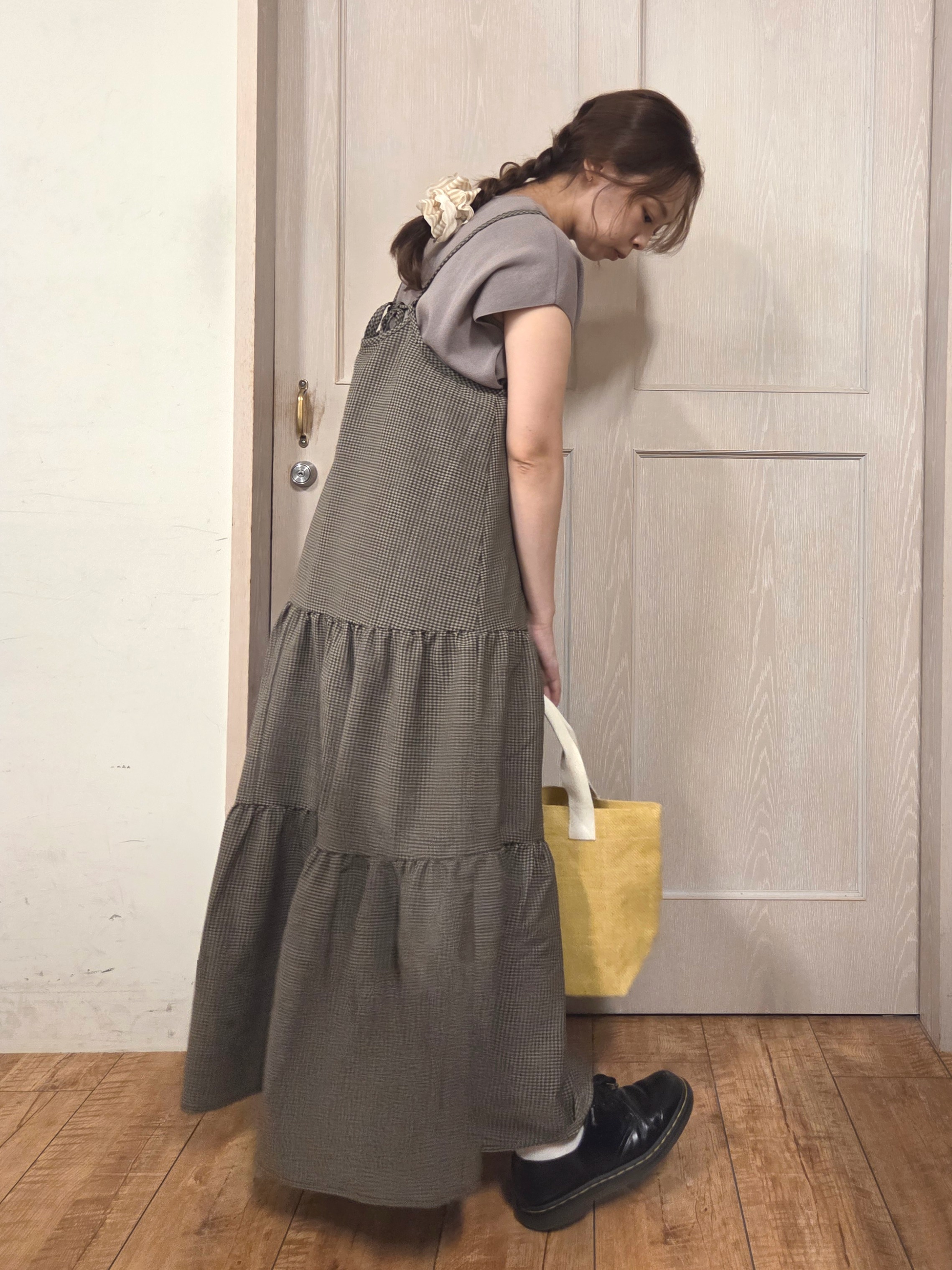 masamiさんの「SHOO･LA･RUE｜【ひんやり/洗濯機可/S-LL】インせず着られる 大人シンプルサマーニット」を使ったコーディネート