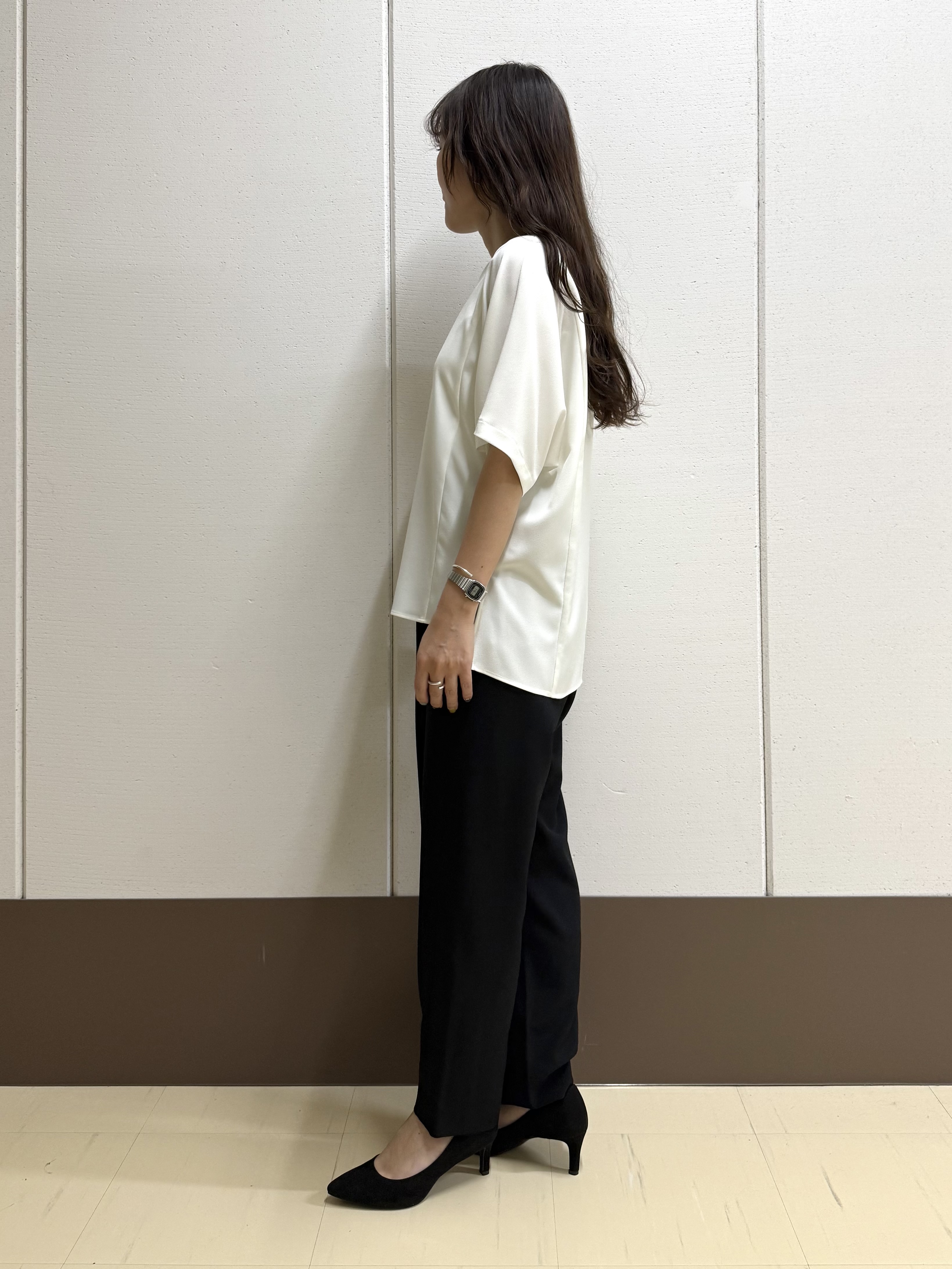 mamiさんの「INDIVI｜【着る日傘】ドルマントップス」を使ったコーディネート
