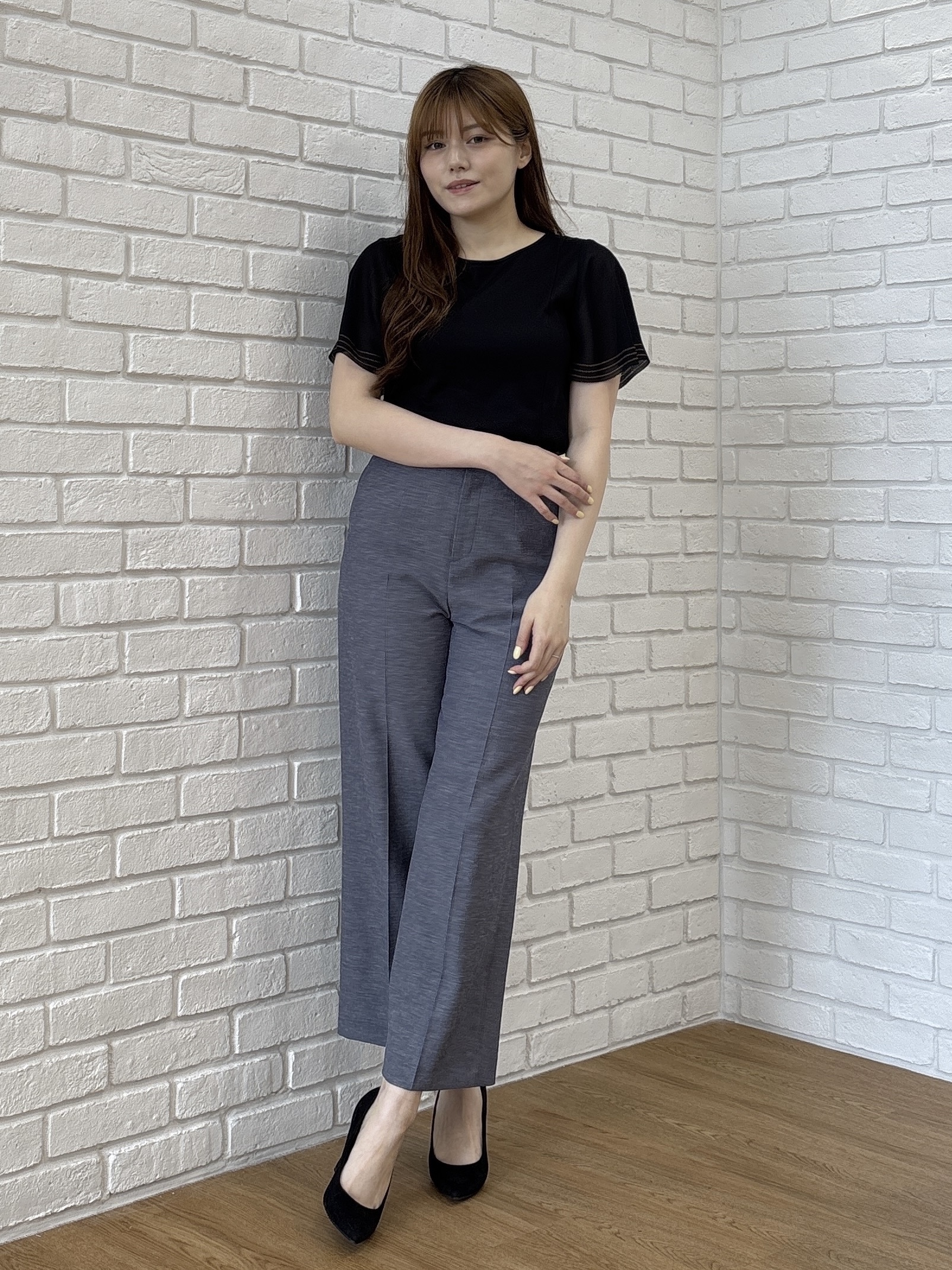 sayaさんの「COUP DE CHANCE｜【手洗い可】フレアスリーブカットソー」を使ったコーディネート