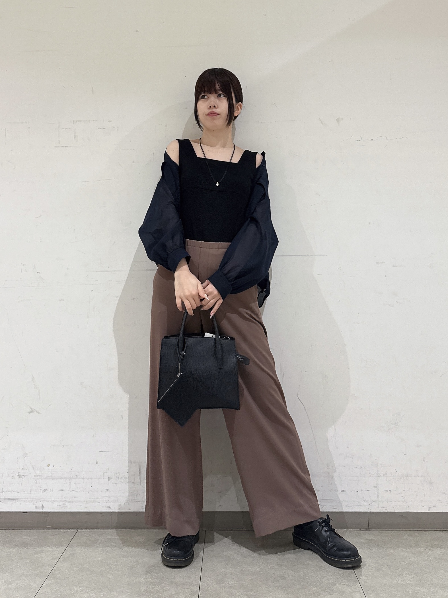 rinaさんの「INDIVI｜◆【合皮／マルチWAY／サブバッグ付】ミニショルダーバッグ」を使ったコーディネート