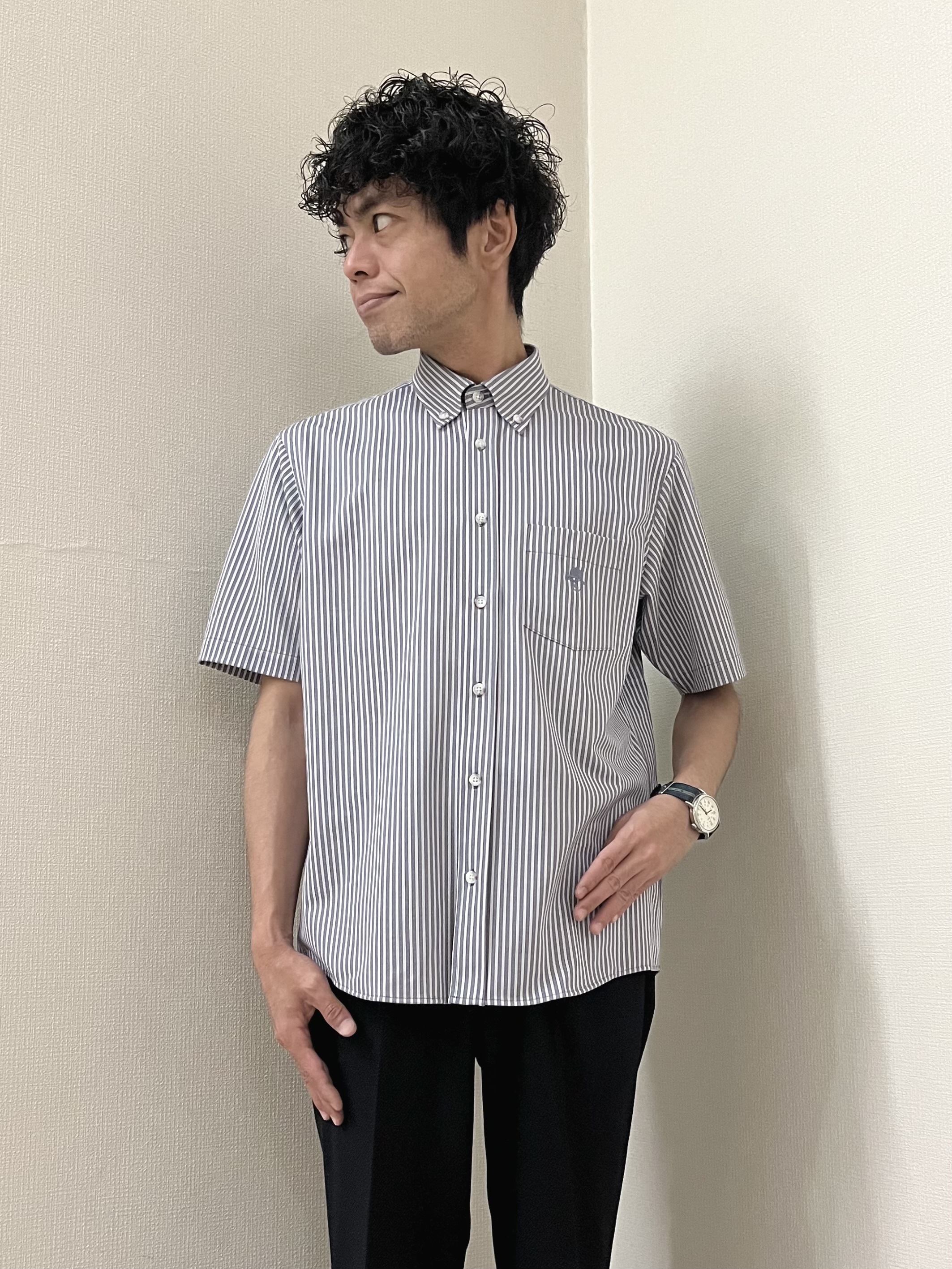 URAさんの「TAKEO KIKUCHI｜【抗菌防臭】COOL DOTS（R）ドビープリント ジャケット」を使ったコーディネート