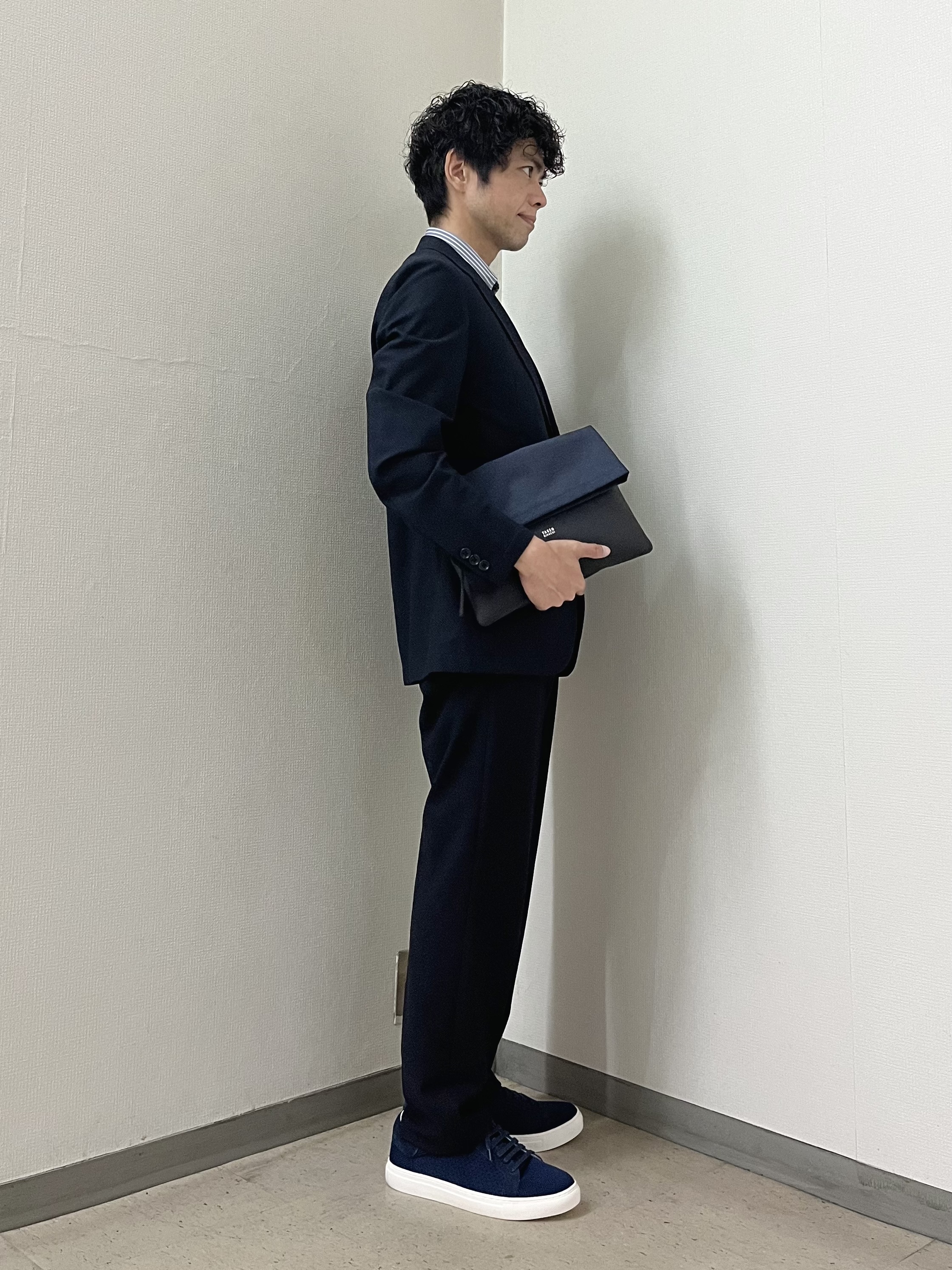 URAさんの「TAKEO KIKUCHI｜【抗菌防臭】CALCULO（R）ジャージ ジャケット」を使ったコーディネート