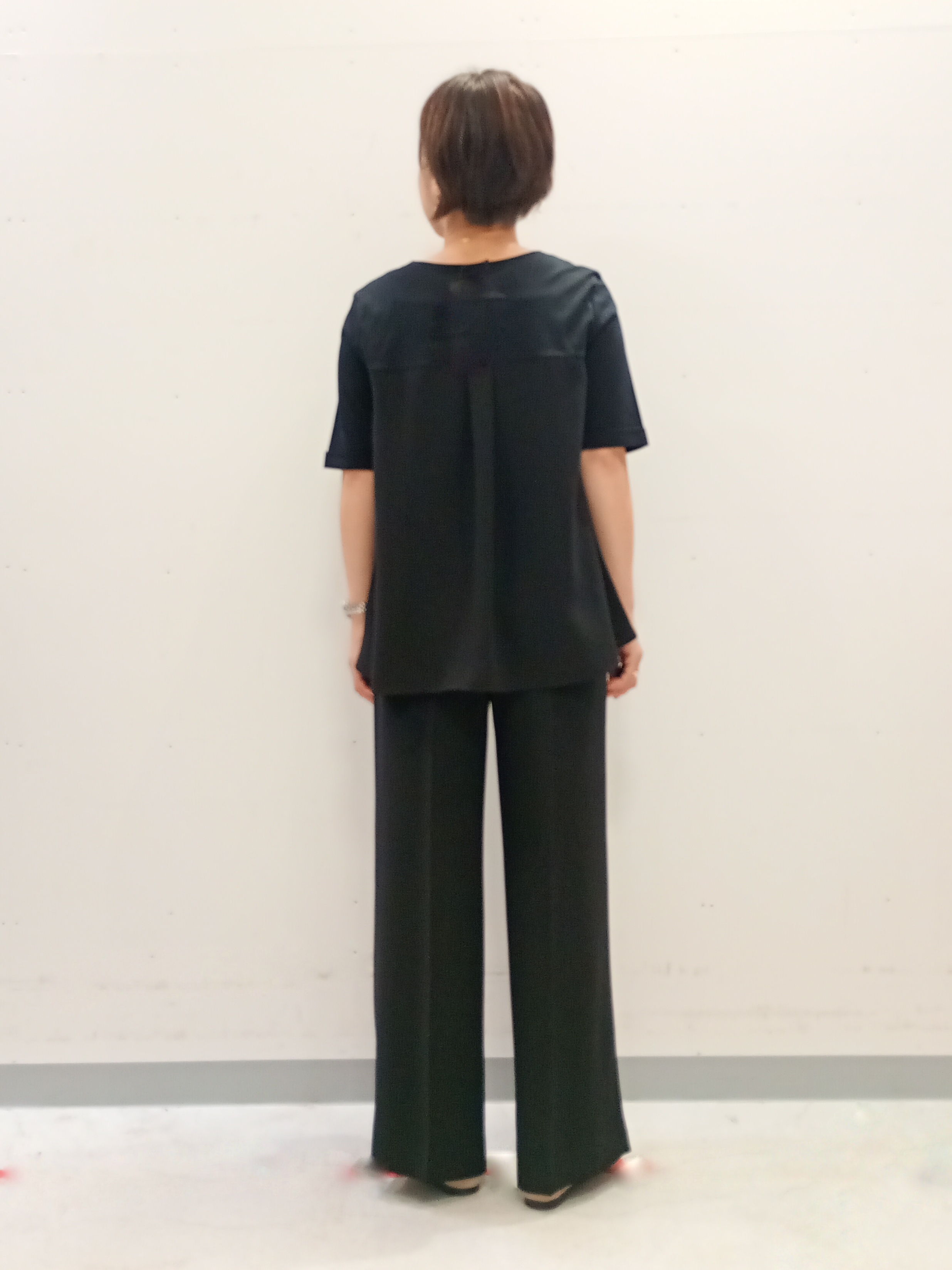 Kさんの「INDIVI｜【洗える／メッシュ素材／SETUP可能】半袖シアージャケット」を使ったコーディネート