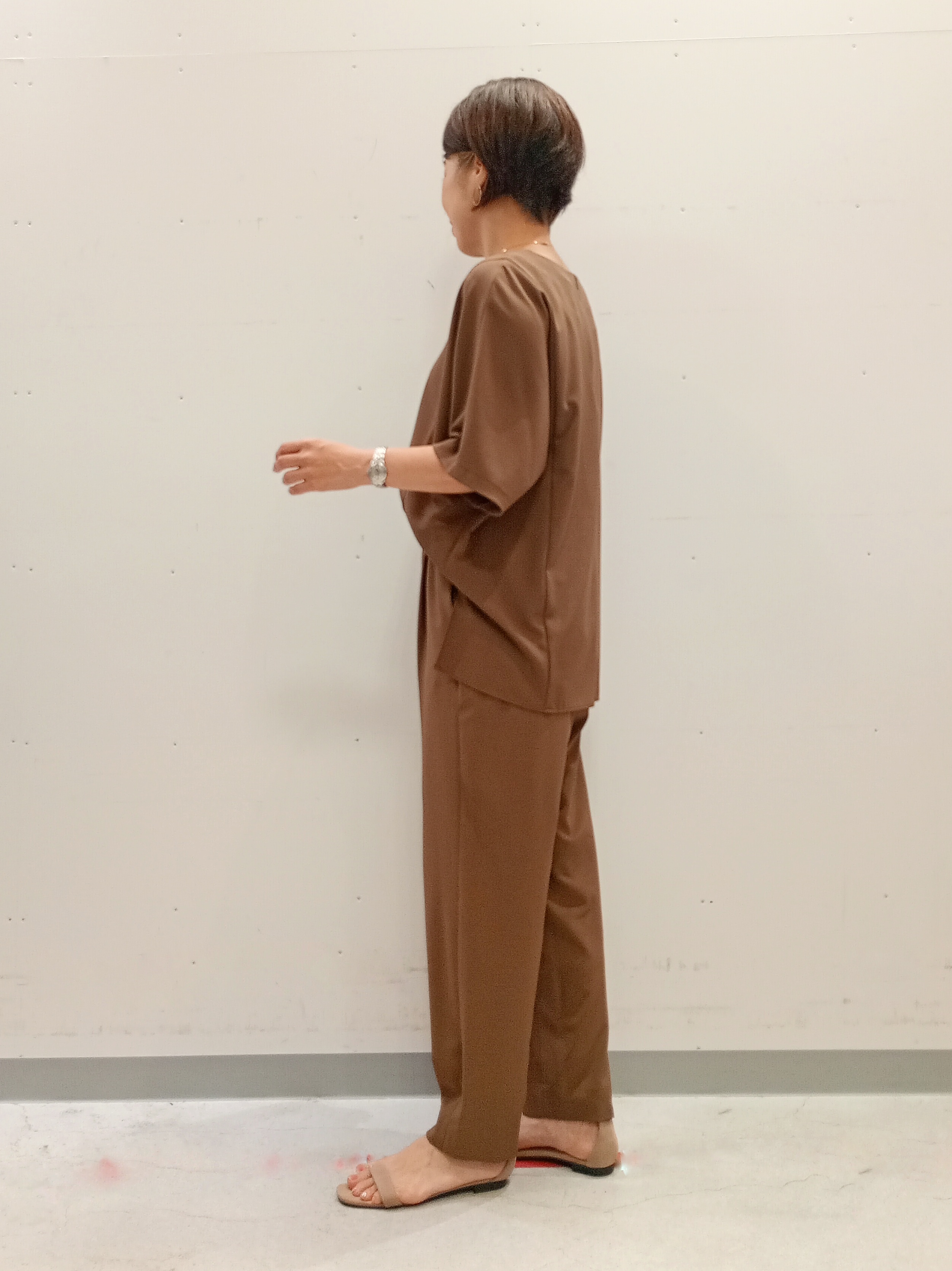 Kさんの「INDIVI｜【着る日傘】ドルマントップス」を使ったコーディネート