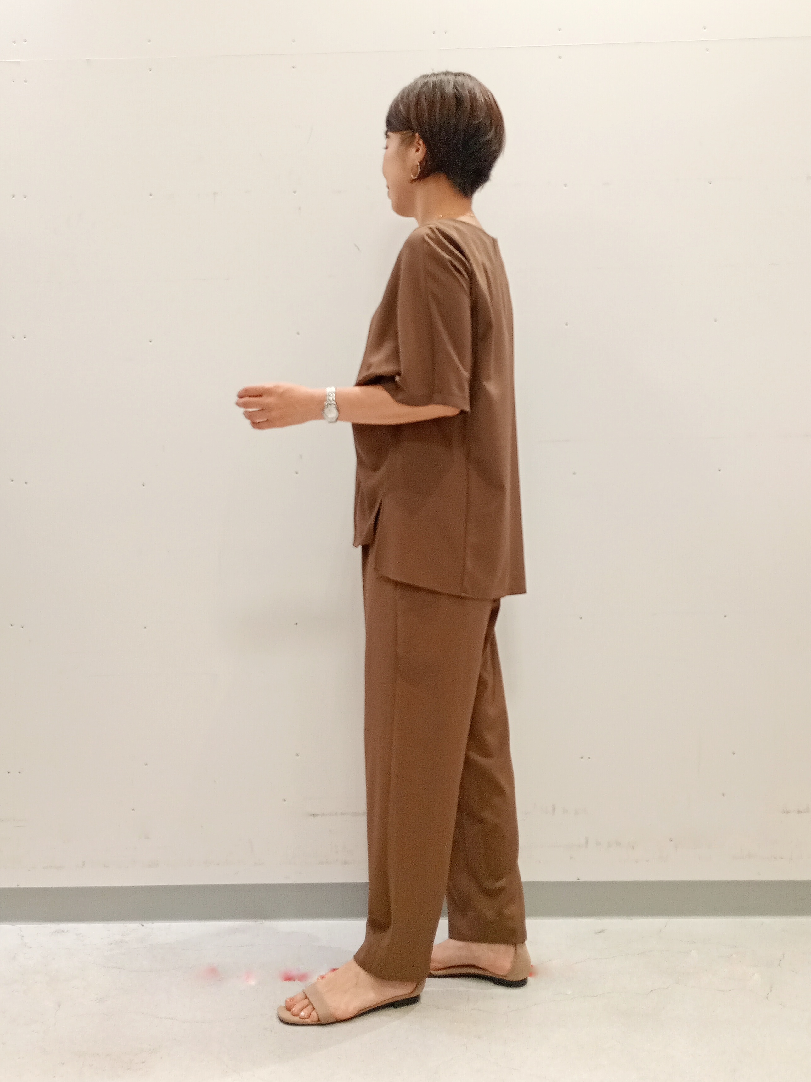 Kさんの「INDIVI｜【着る日傘】ドルマントップス」を使ったコーディネート