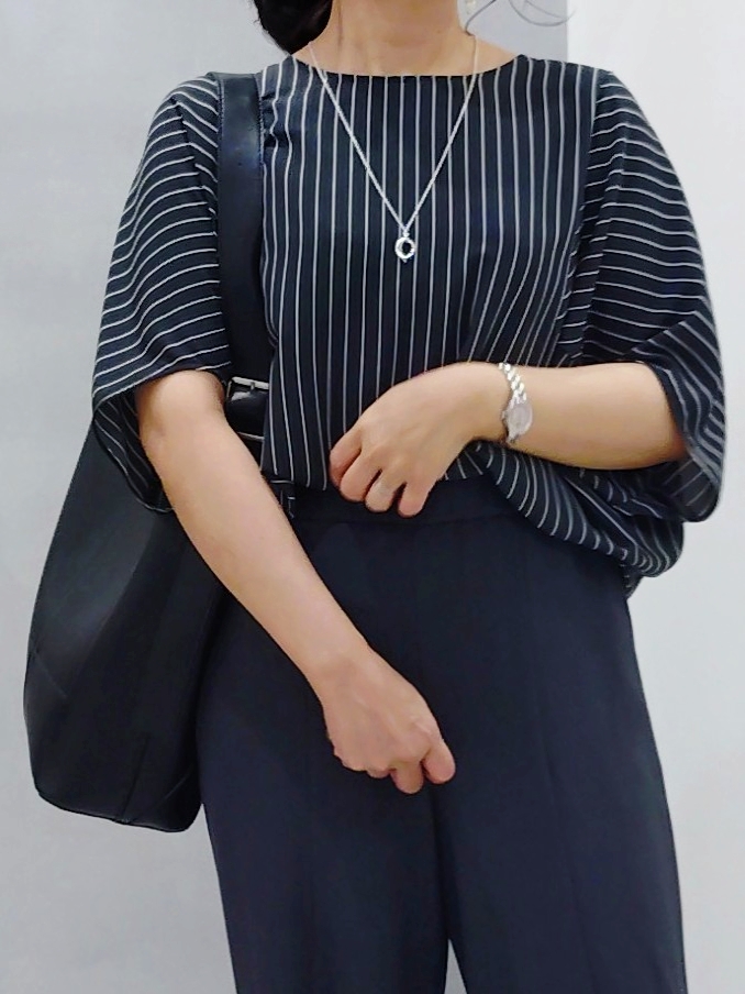 TOMOMIさんの「INDIVI｜【着る日傘】イージーワイドパンツ」を使ったコーディネート