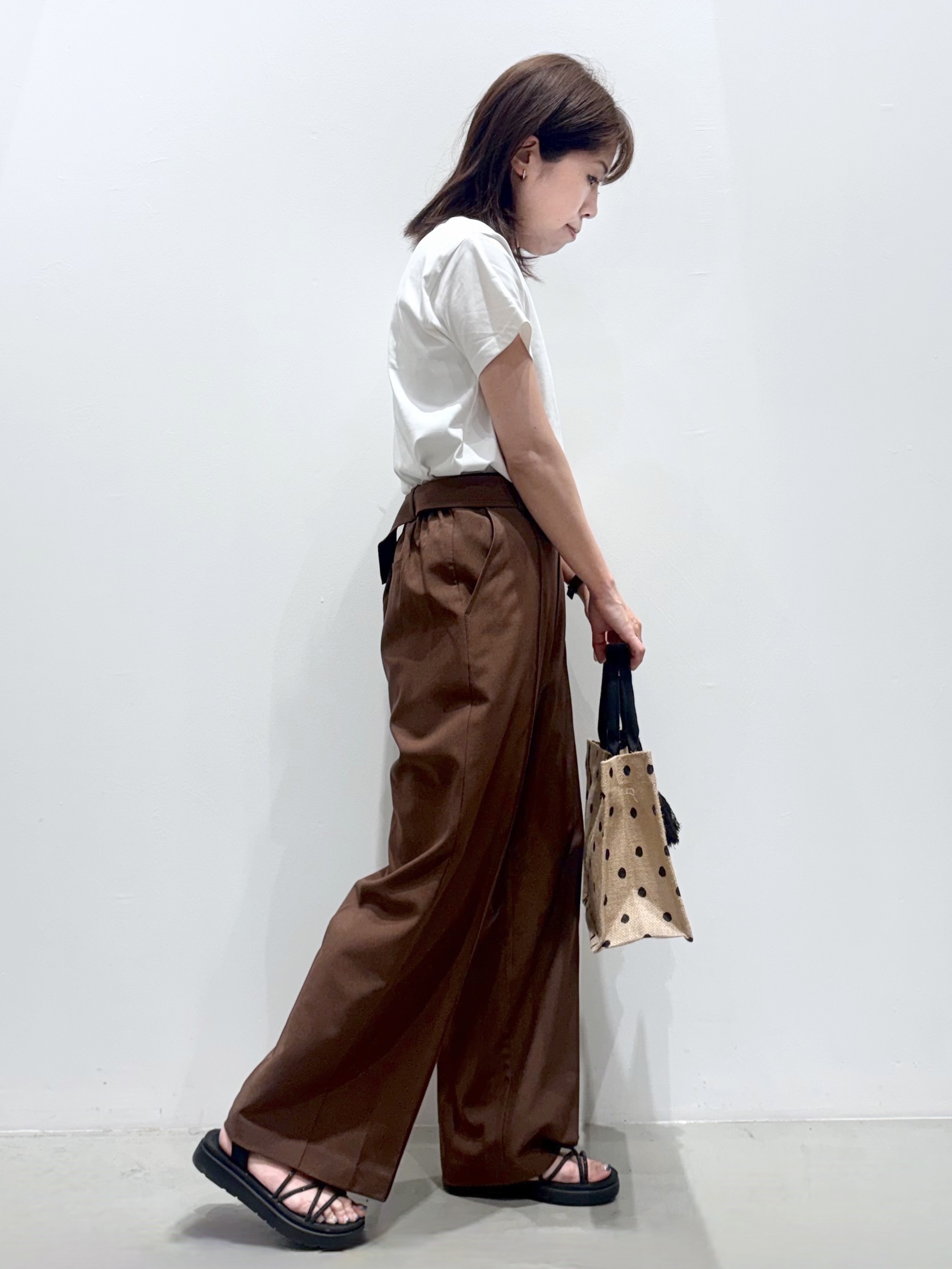 ＷＡさんの「grove｜【遮熱／吸水速乾／接触冷感／UVカット】ベーシックロゴTシャツ」を使ったコーディネート