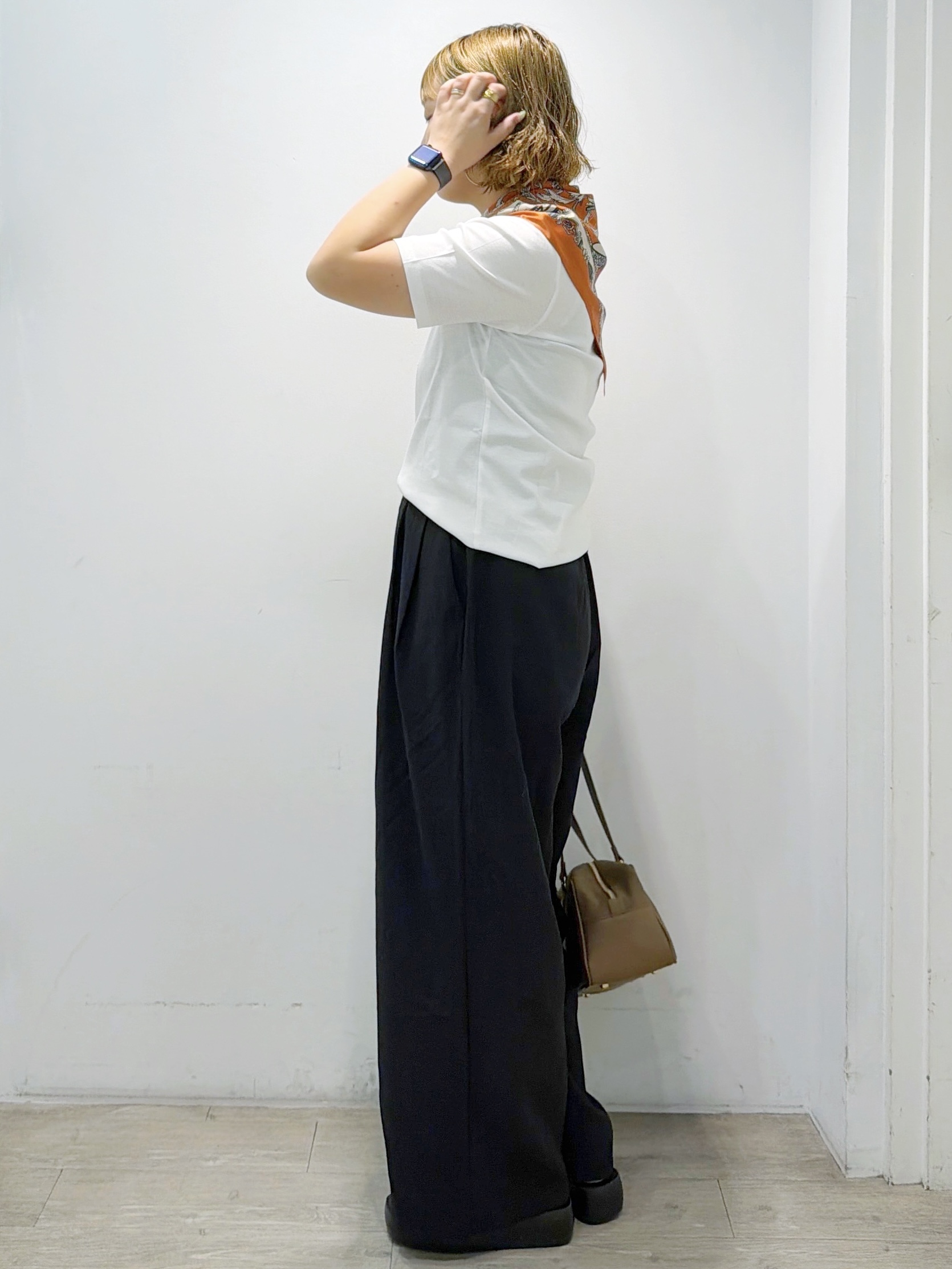sumicaさんの「OPAQUE.CLIP｜ベーシックTシャツ／オーガニックコットン混【洗濯機OK】」を使ったコーディネート