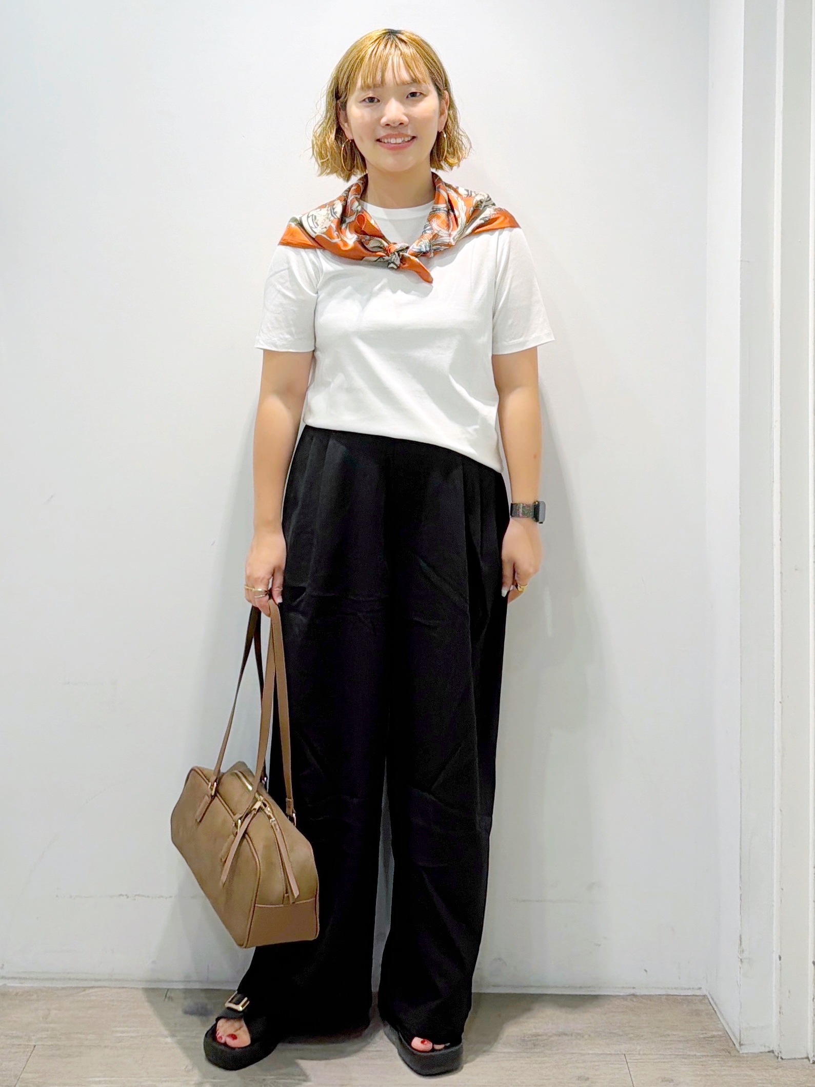 sumicaさんの「OPAQUE.CLIP｜ベーシックTシャツ／オーガニックコットン混【洗濯機OK】」を使ったコーディネート