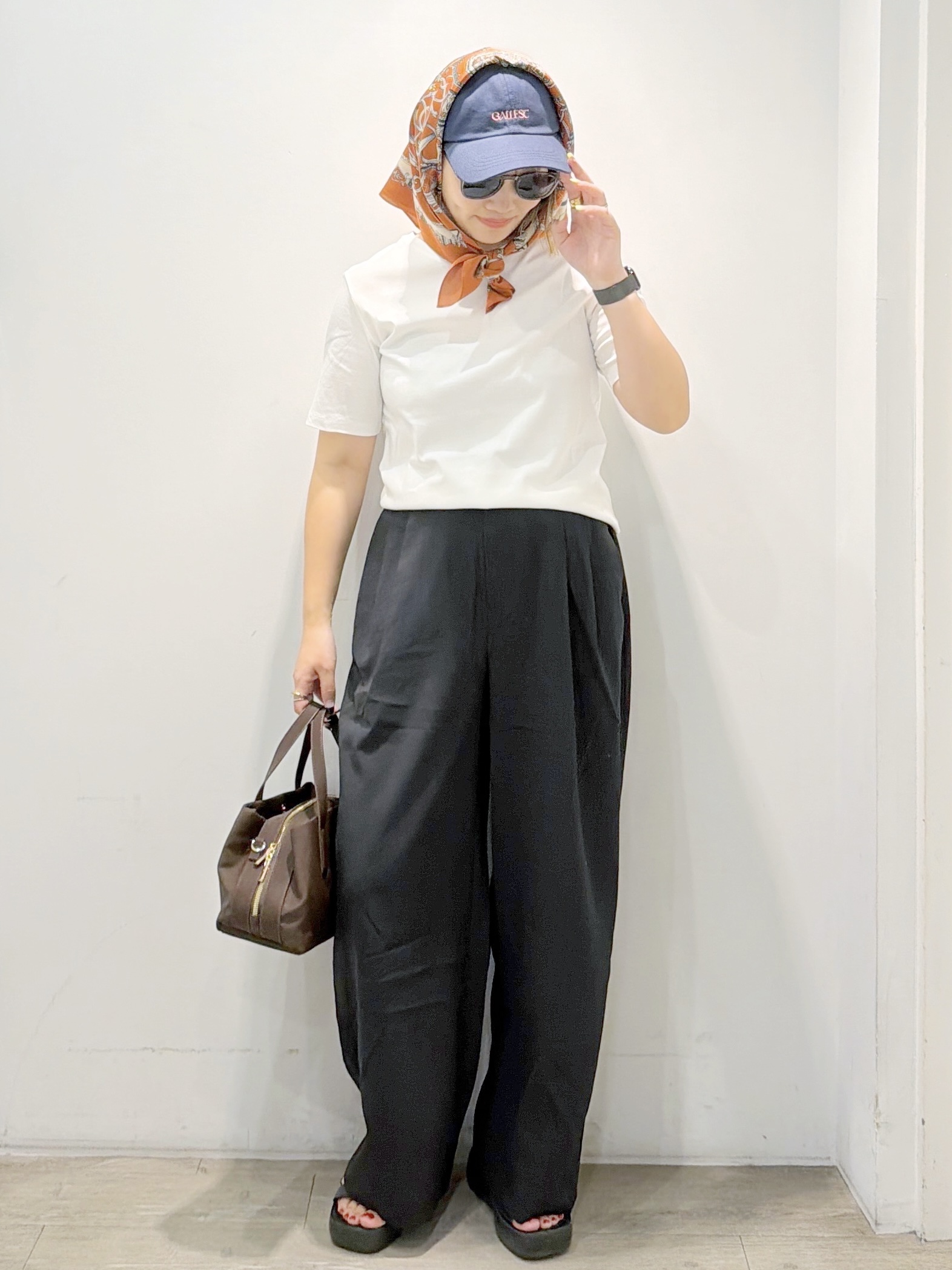 sumicaさんの「OPAQUE.CLIP｜ベーシックTシャツ／オーガニックコットン混【洗濯機OK】」を使ったコーディネート