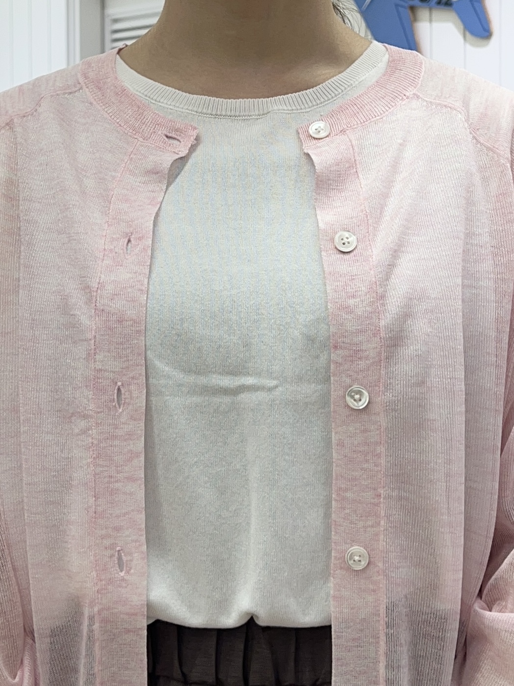 Ayakaさんの「Dessin｜【9色展開/接触冷感/UVカット】ドライタッチサマーニットT」を使ったコーディネート