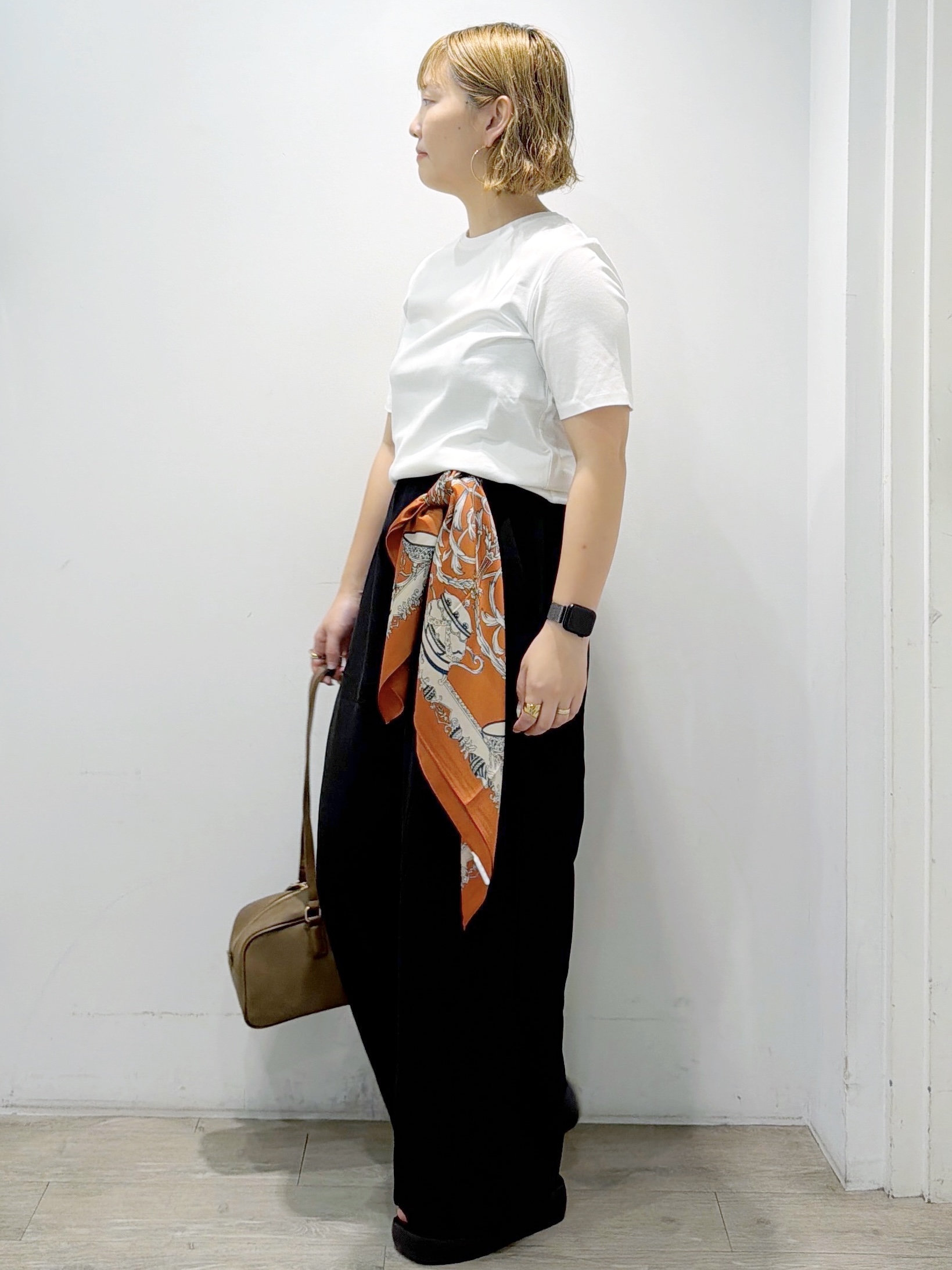 sumicaさんの「OPAQUE.CLIP｜ベーシックTシャツ／オーガニックコットン混【洗濯機OK】」を使ったコーディネート