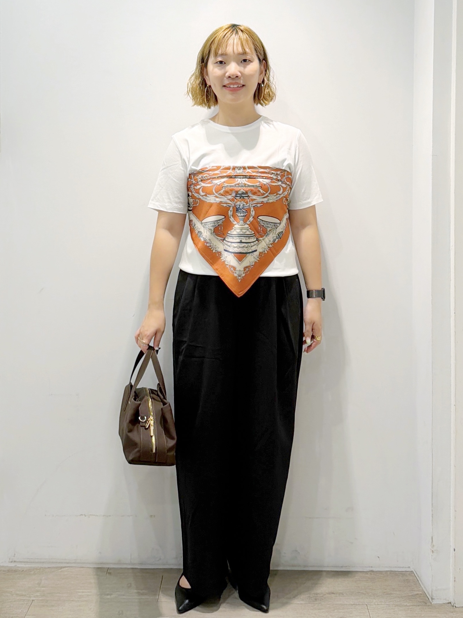 sumicaさんの「OPAQUE.CLIP｜ベーシックTシャツ／オーガニックコットン混【洗濯機OK】」を使ったコーディネート