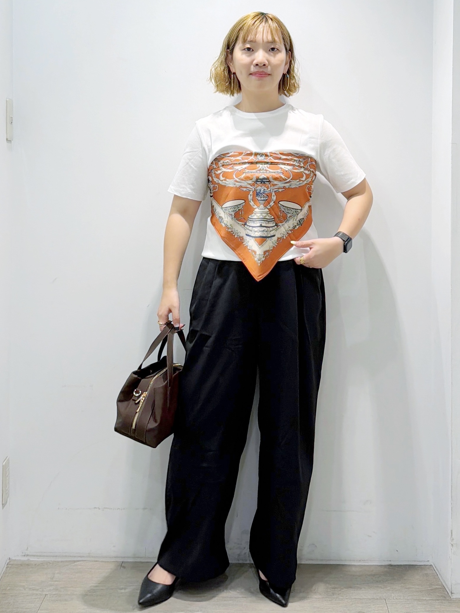 sumicaさんの「OPAQUE.CLIP｜ベーシックTシャツ／オーガニックコットン混【洗濯機OK】」を使ったコーディネート