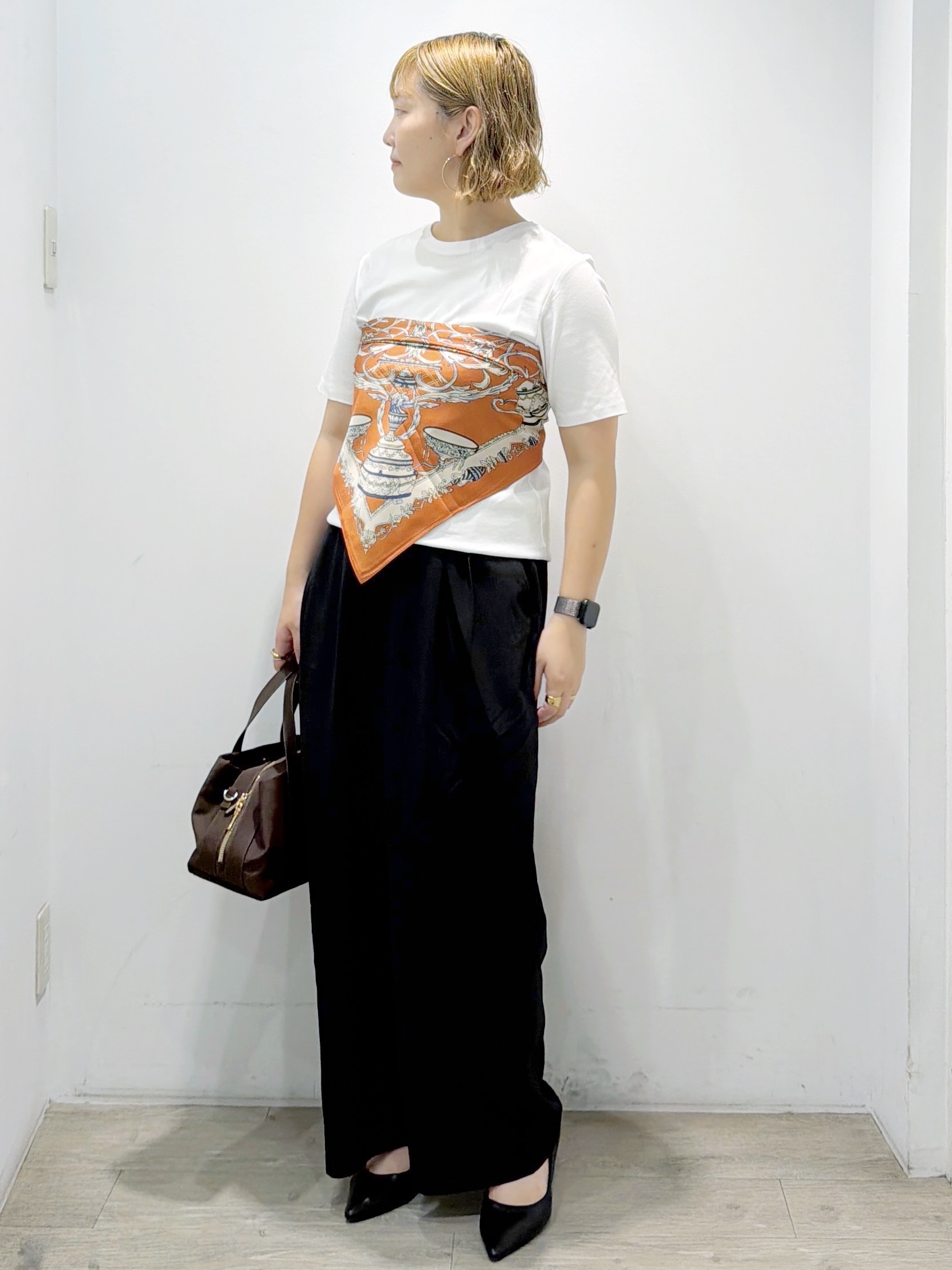 sumicaさんの「OPAQUE.CLIP｜ベーシックTシャツ／オーガニックコットン混【洗濯機OK】」を使ったコーディネート