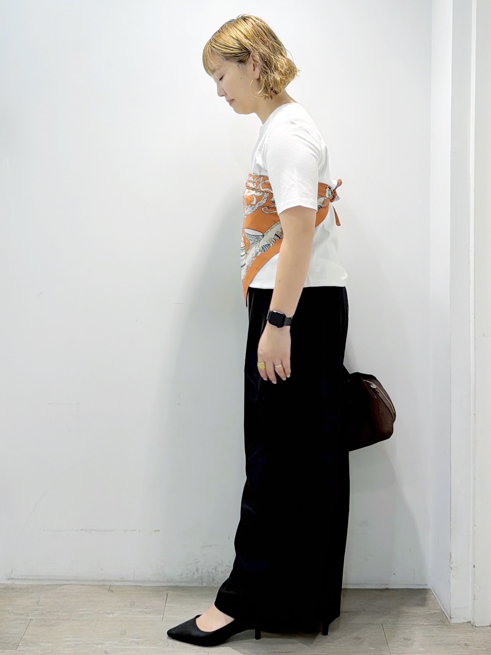 sumicaさんの「OPAQUE.CLIP｜ベーシックTシャツ／オーガニックコットン混【洗濯機OK】」を使ったコーディネート