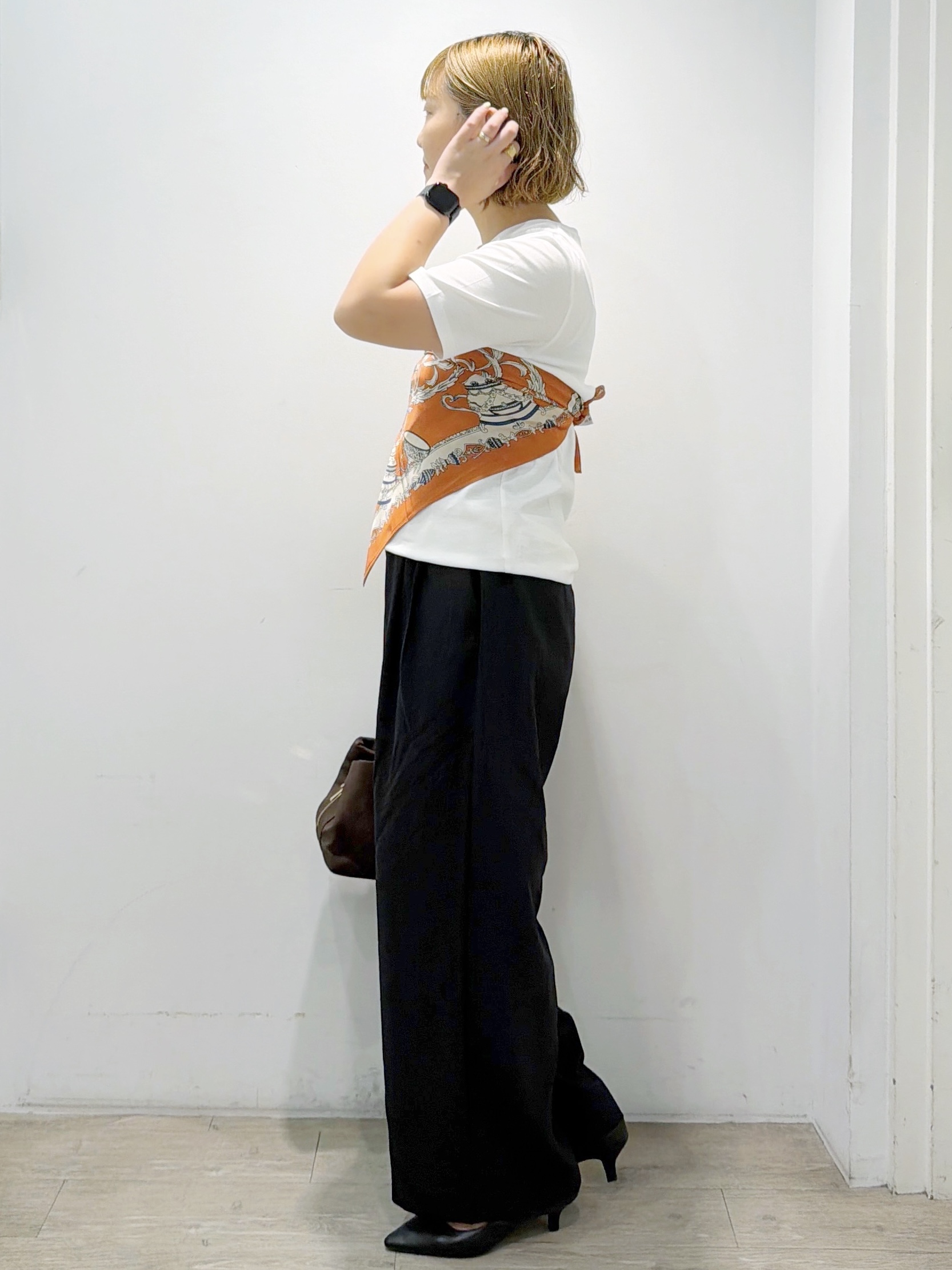 sumicaさんの「OPAQUE.CLIP｜ベーシックTシャツ／オーガニックコットン混【洗濯機OK】」を使ったコーディネート