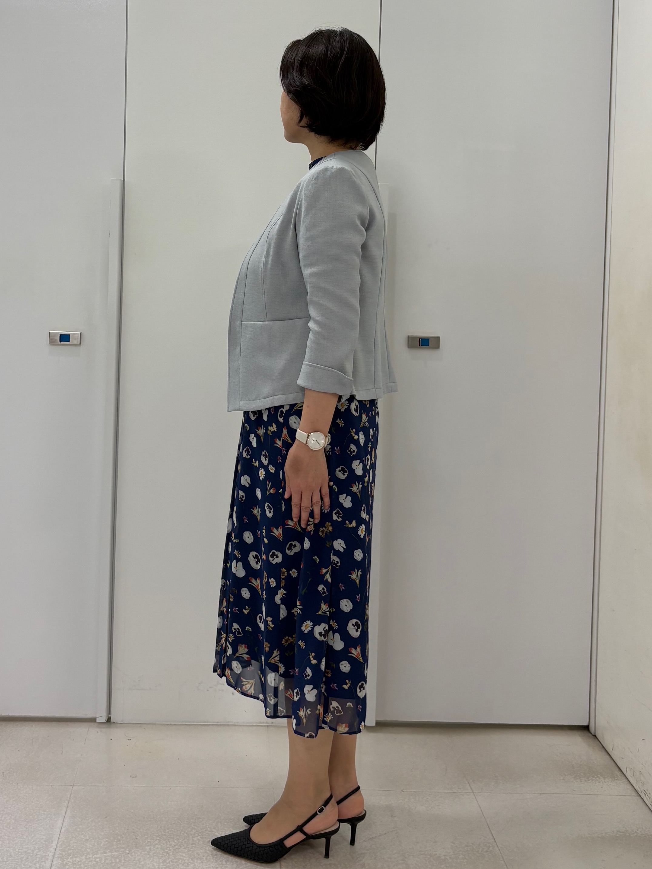 hIさんの「COUP DE CHANCE｜【co creation and yours／SS～L】多色花柄プリーツワンピース」を使ったコーディネート