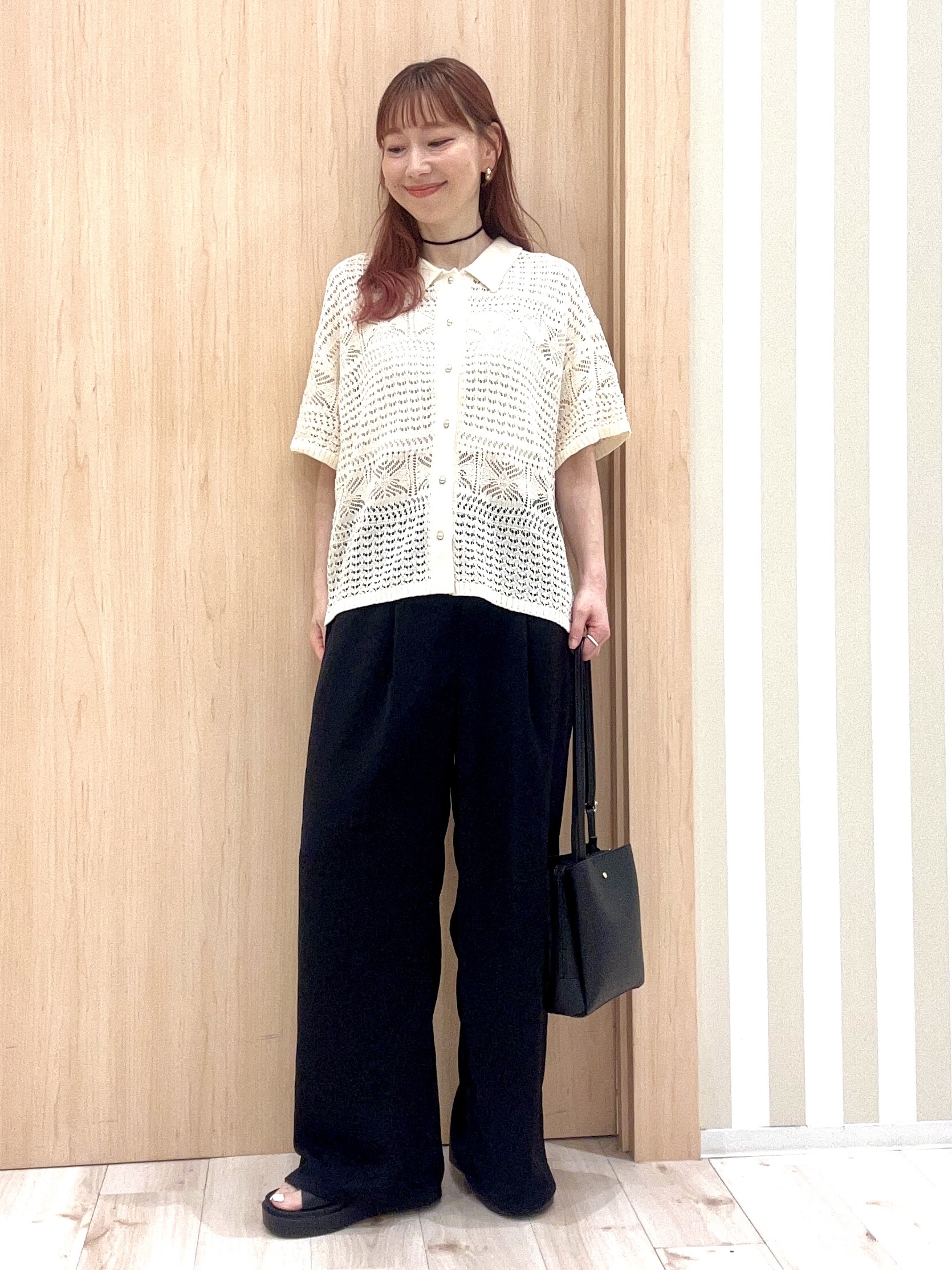 ririさんの「SHOO･LA･RUE｜レースニットカーディガン」を使ったコーディネート