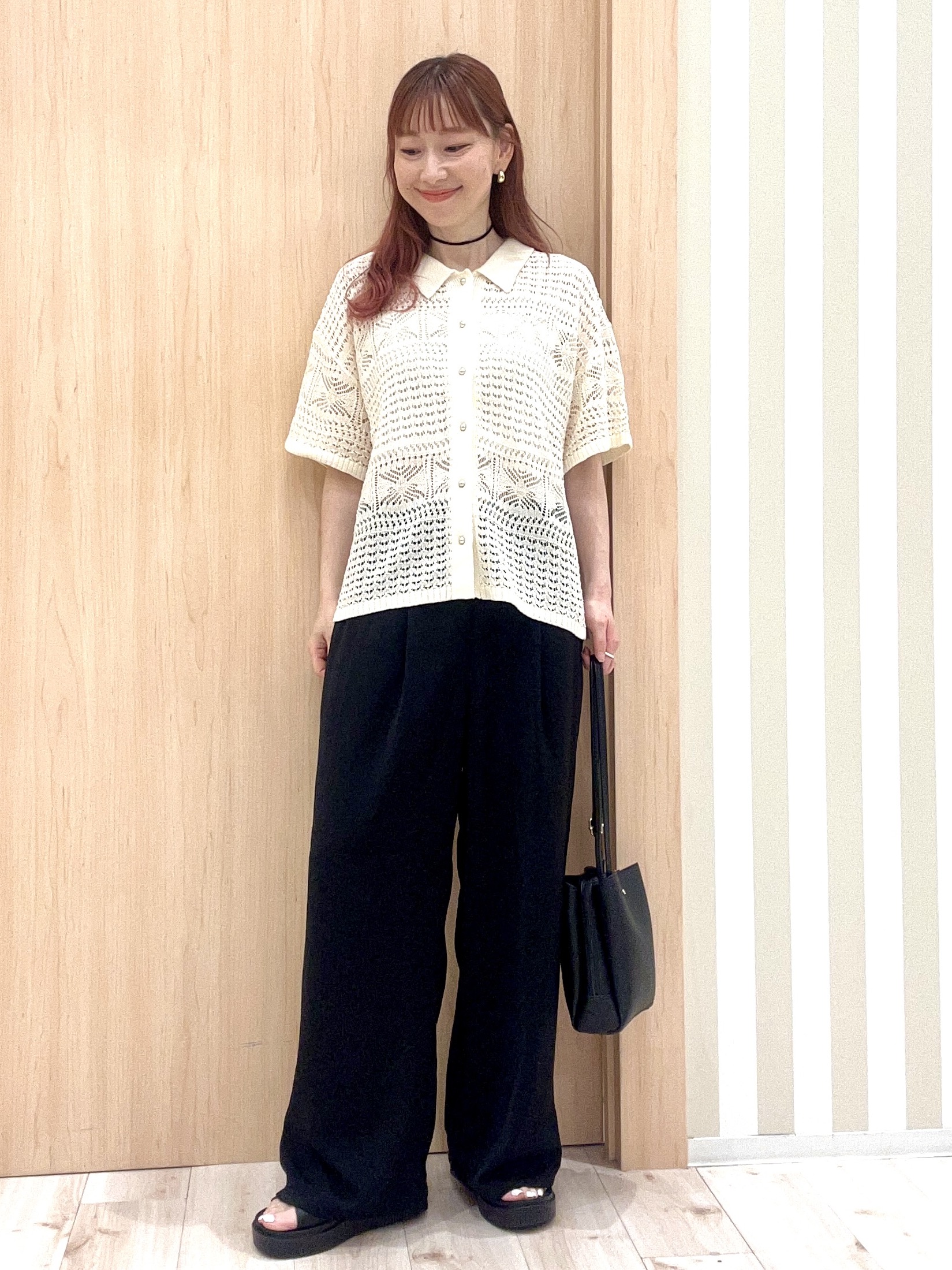 ririさんの「SHOO･LA･RUE｜レースニットカーディガン」を使ったコーディネート