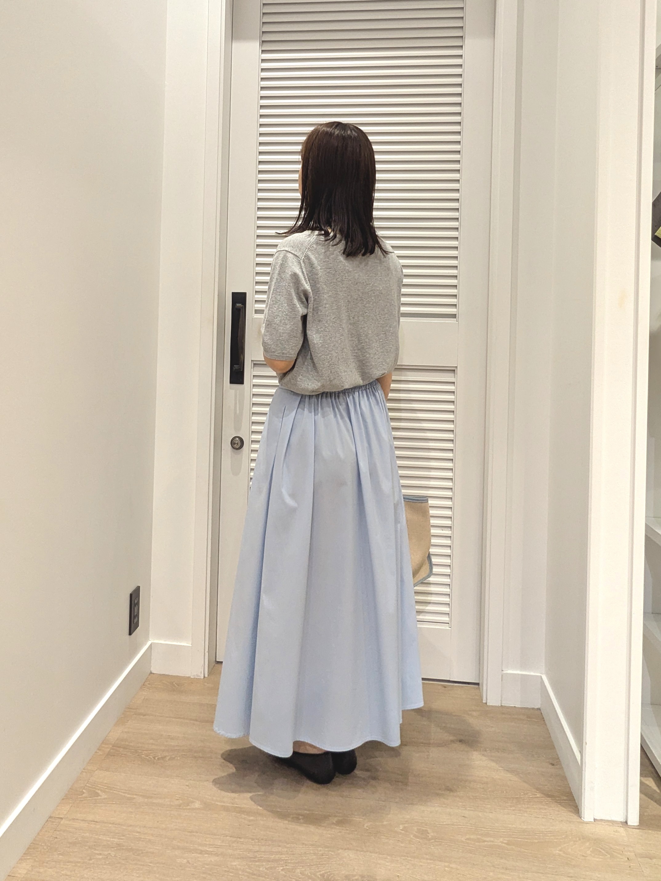 enさんの「Dessin｜【9色展開/接触冷感/UVカット】ドライタッチサマーニットT」を使ったコーディネート