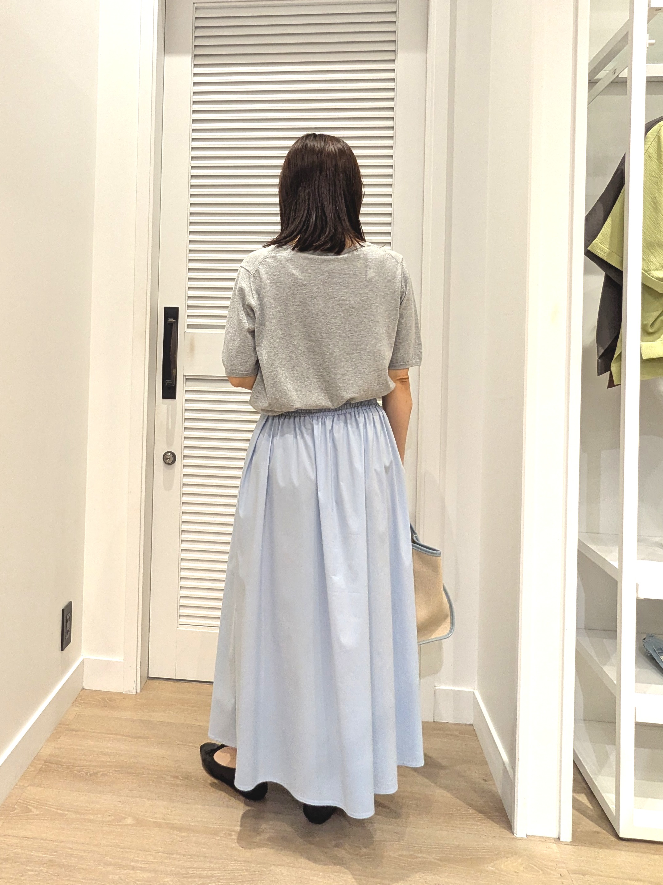 enさんの「Dessin｜【9色展開/接触冷感/UVカット】ドライタッチサマーニットT」を使ったコーディネート