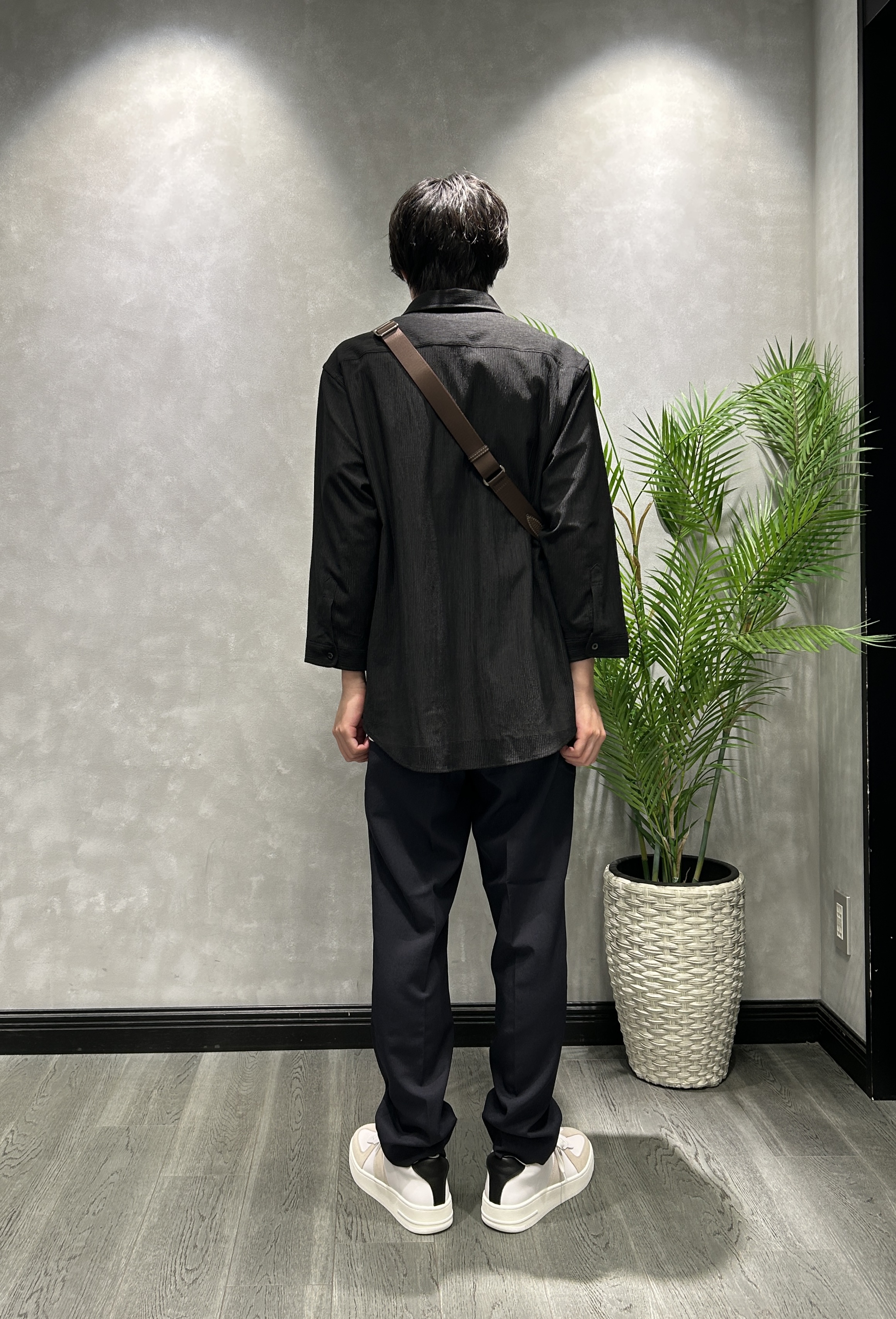 ruiさんの「TAKEO KIKUCHI｜【通気性】トリコットサッカー 7分袖シャツ」を使ったコーディネート