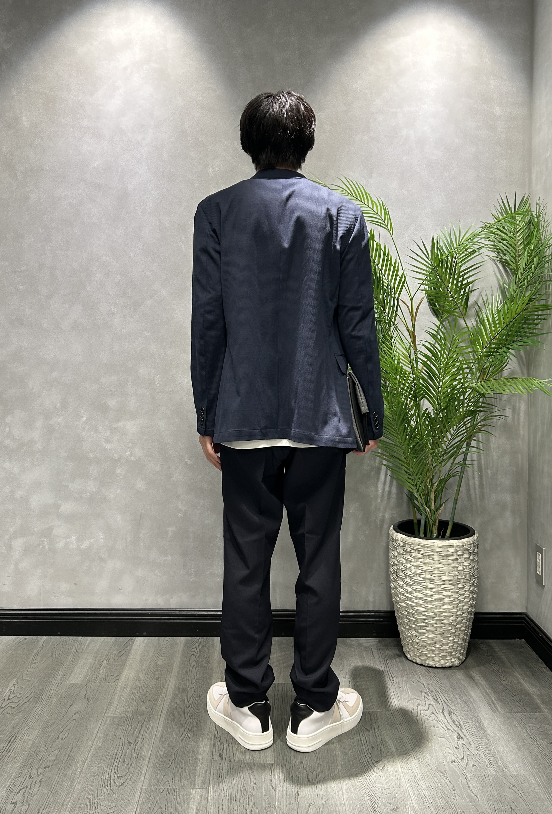 ruiさんの「TAKEO KIKUCHI｜【Begin5月号掲載/通気性】トリコットサッカー ジャケット」を使ったコーディネート